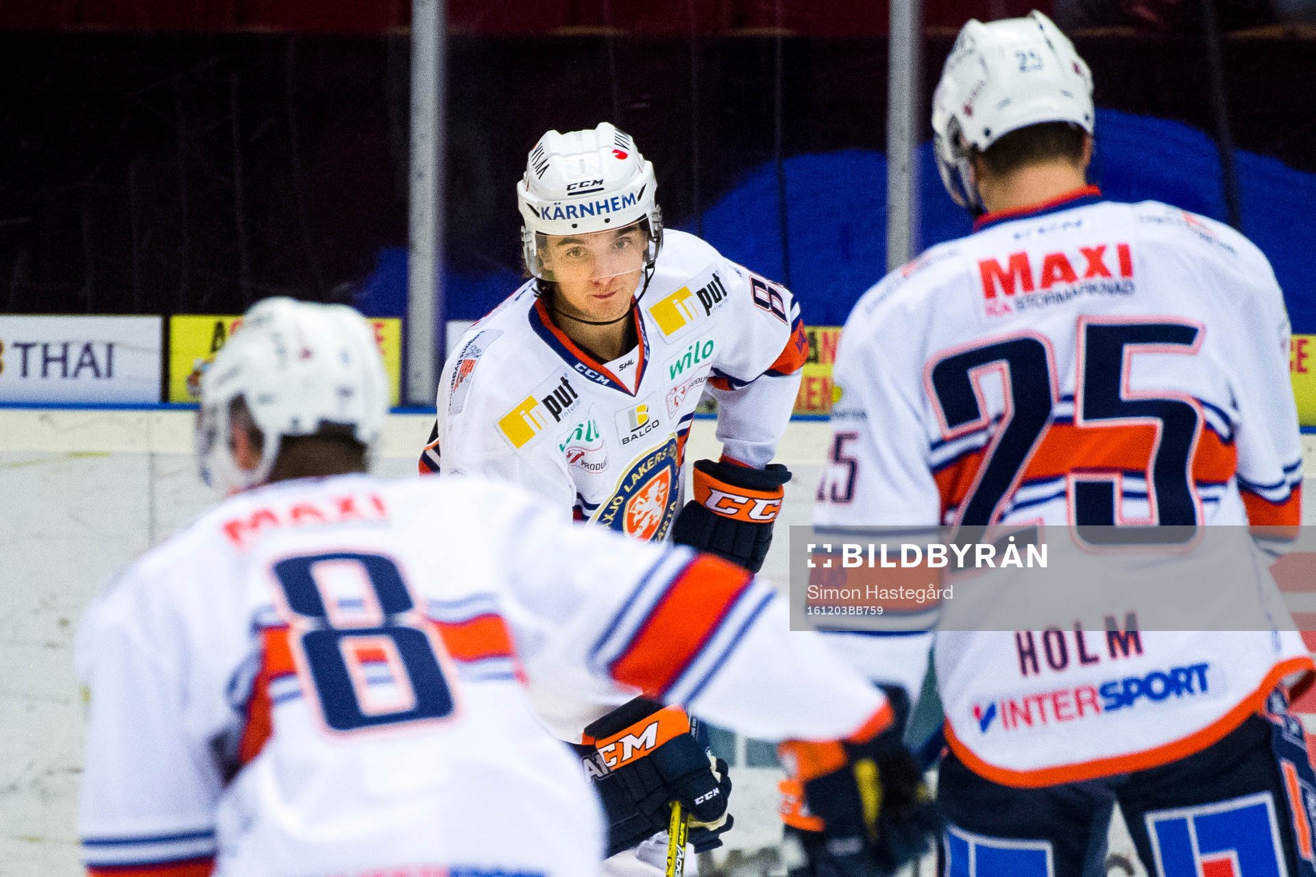 Växjös Adam Brodecki före ishockeymatchen i SHL mellan