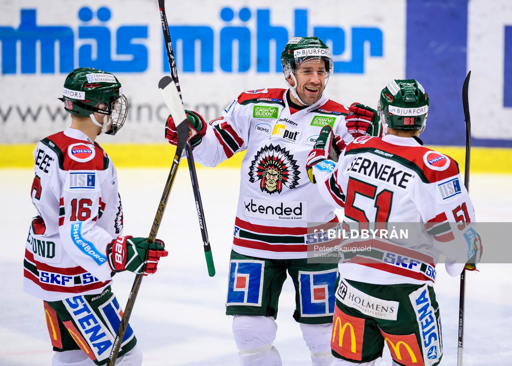 Frölundas Joel Lundqvist jublar