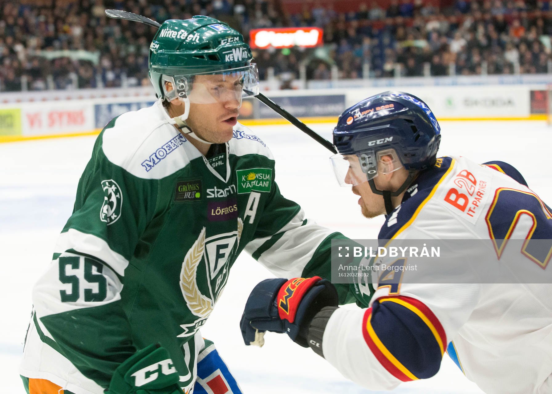 Färjestads Ole-Kristian Tollefsen och Djurgårdens Daniel