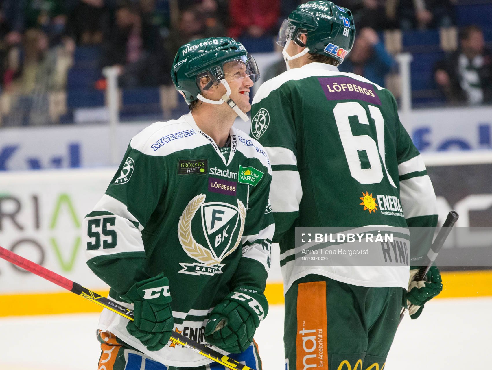 Färjestads Ole-Kristian Tollefsen seer nöjd ut