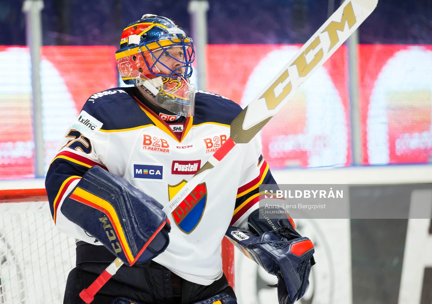 Djurgårdens  målvakt Mikael Tellqvist