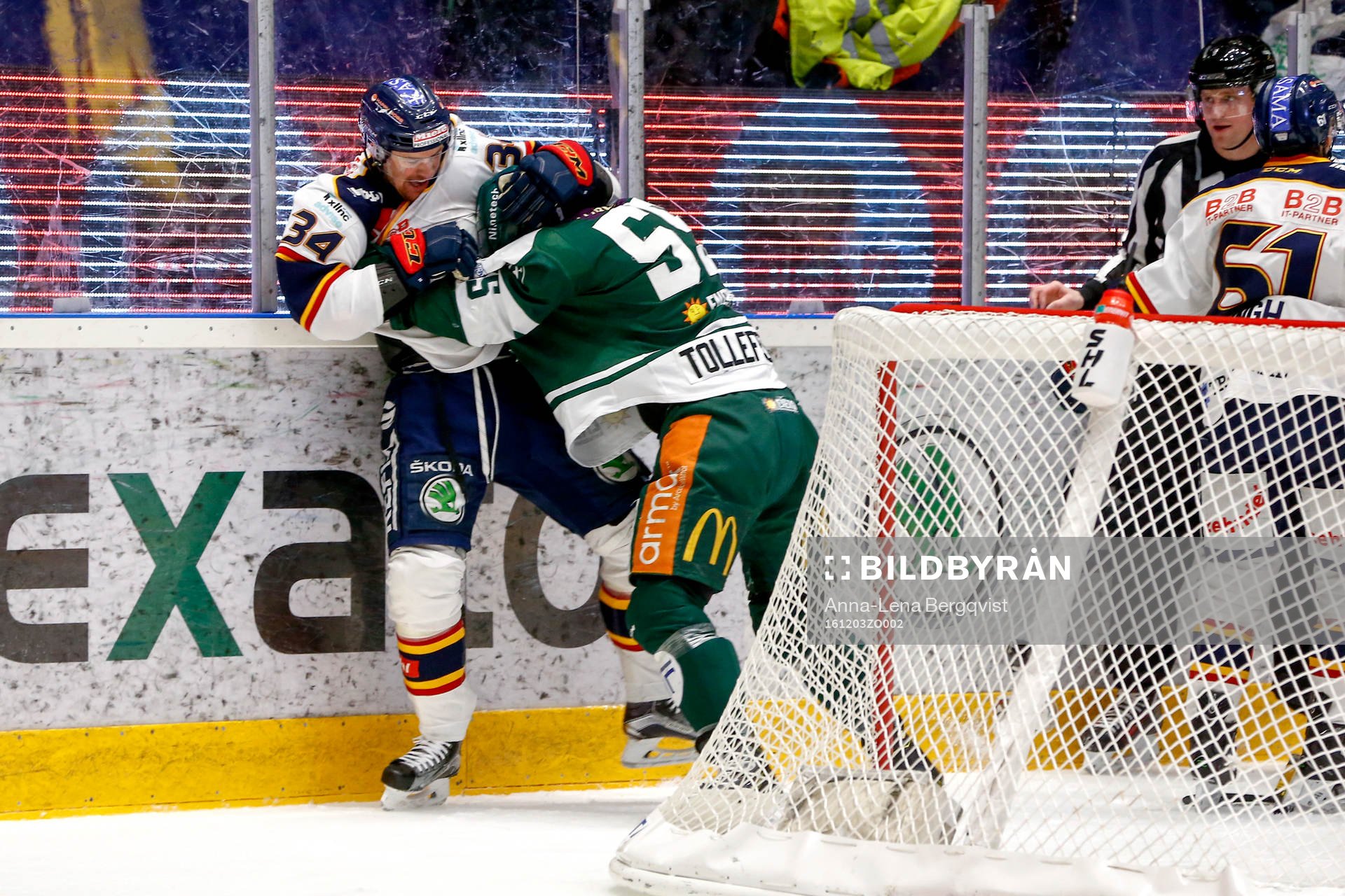 Djurgårdens Daniel Brodin och Färjestads Ole-Kristian