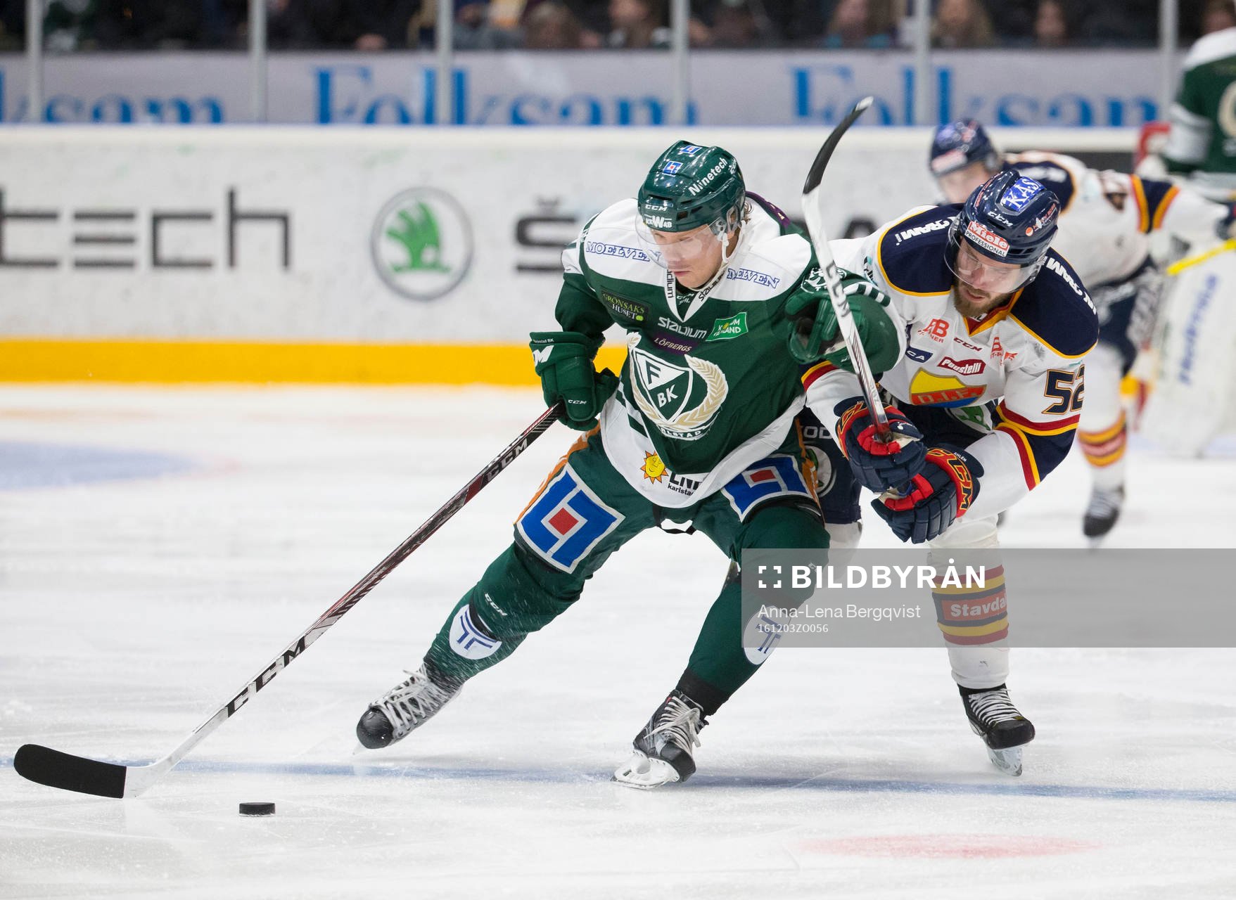 Färjestads Andreas Jämtin  och Djurgårdens Mikael Ahlén