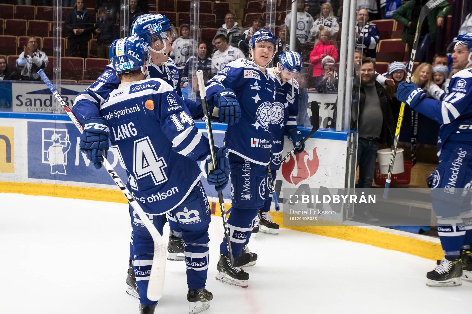 Leksands Oskar Lang Olle Alsing Jesper Ollas jublar