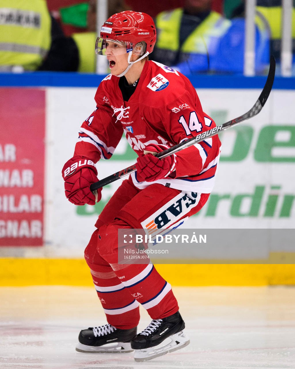 Timrås Elias Pettersson jublar