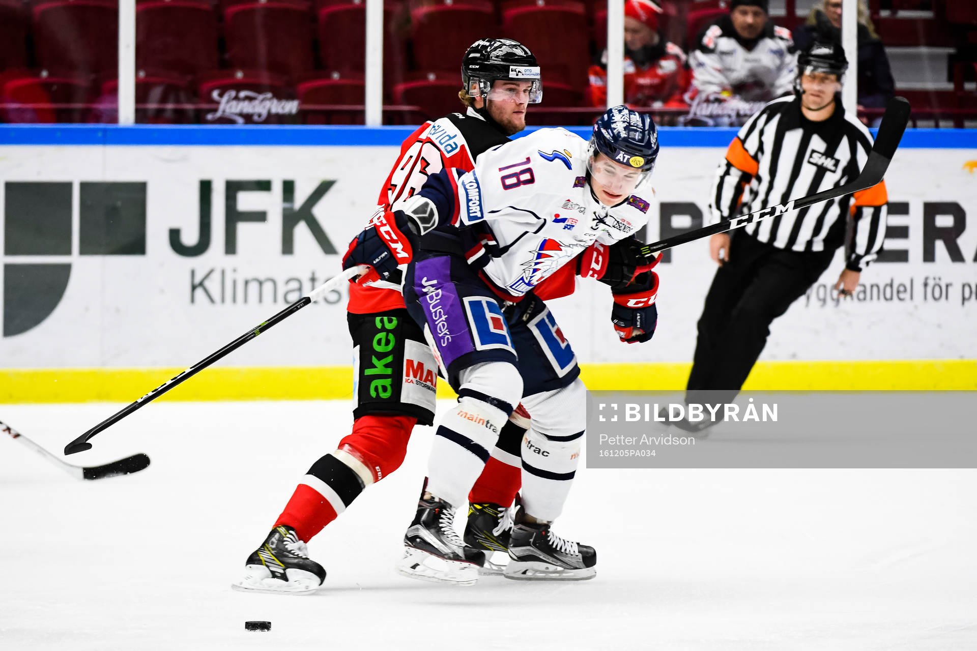Malmö Redhawks Kim Rosdahl och Linköpings Jacob Lilja