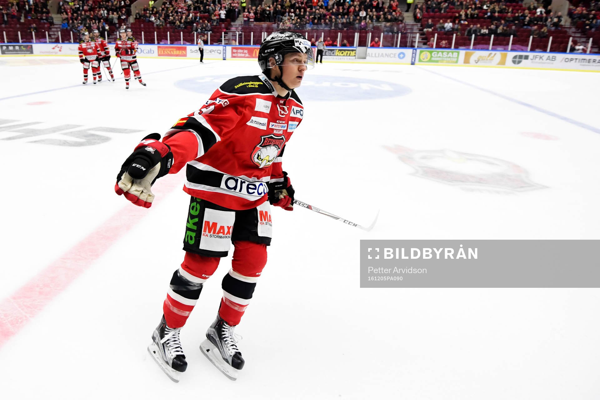 Malmö Redhawks Rhett Rakhshani jublar