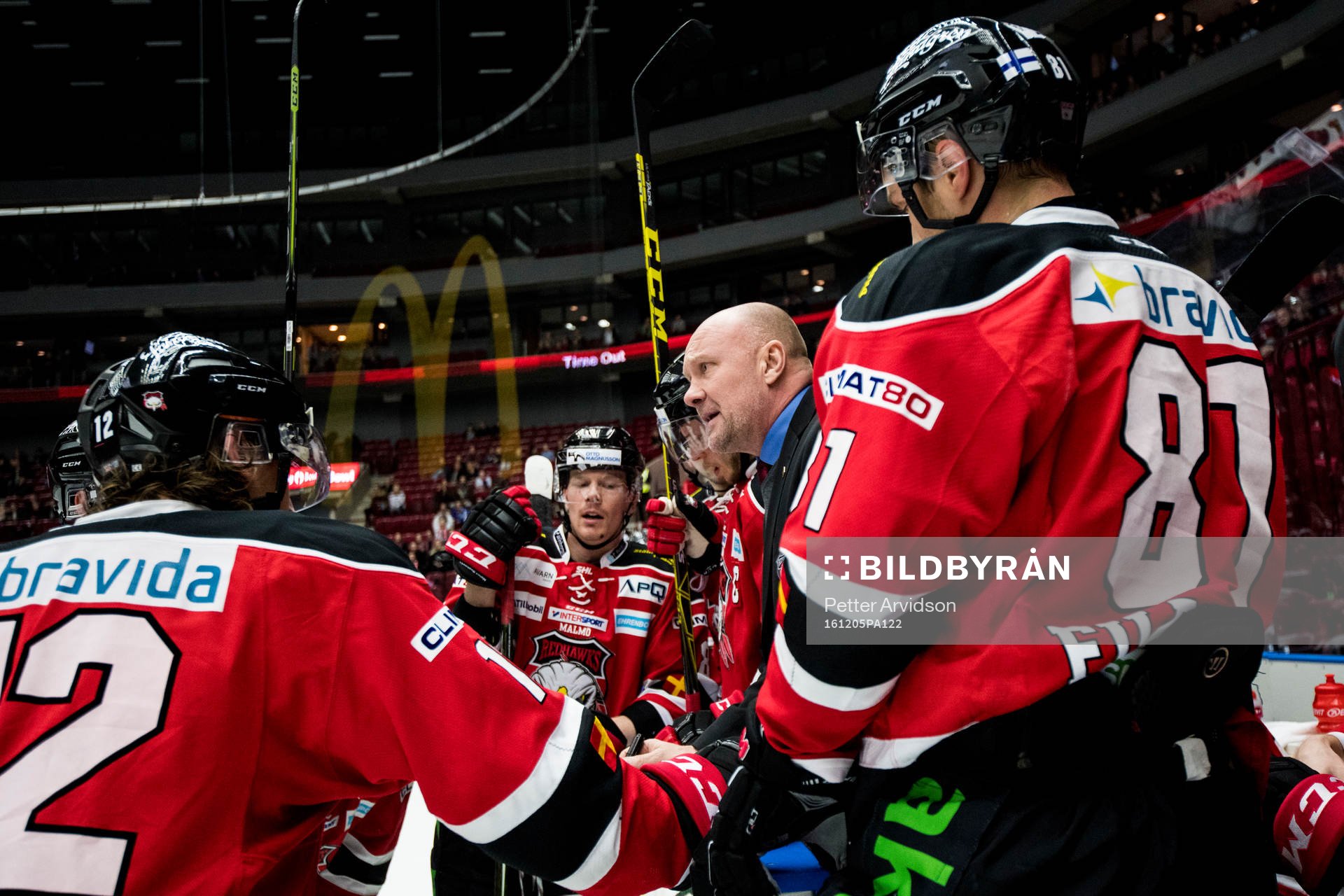 Malmö Redhawks tränare Peter Andersson (m)