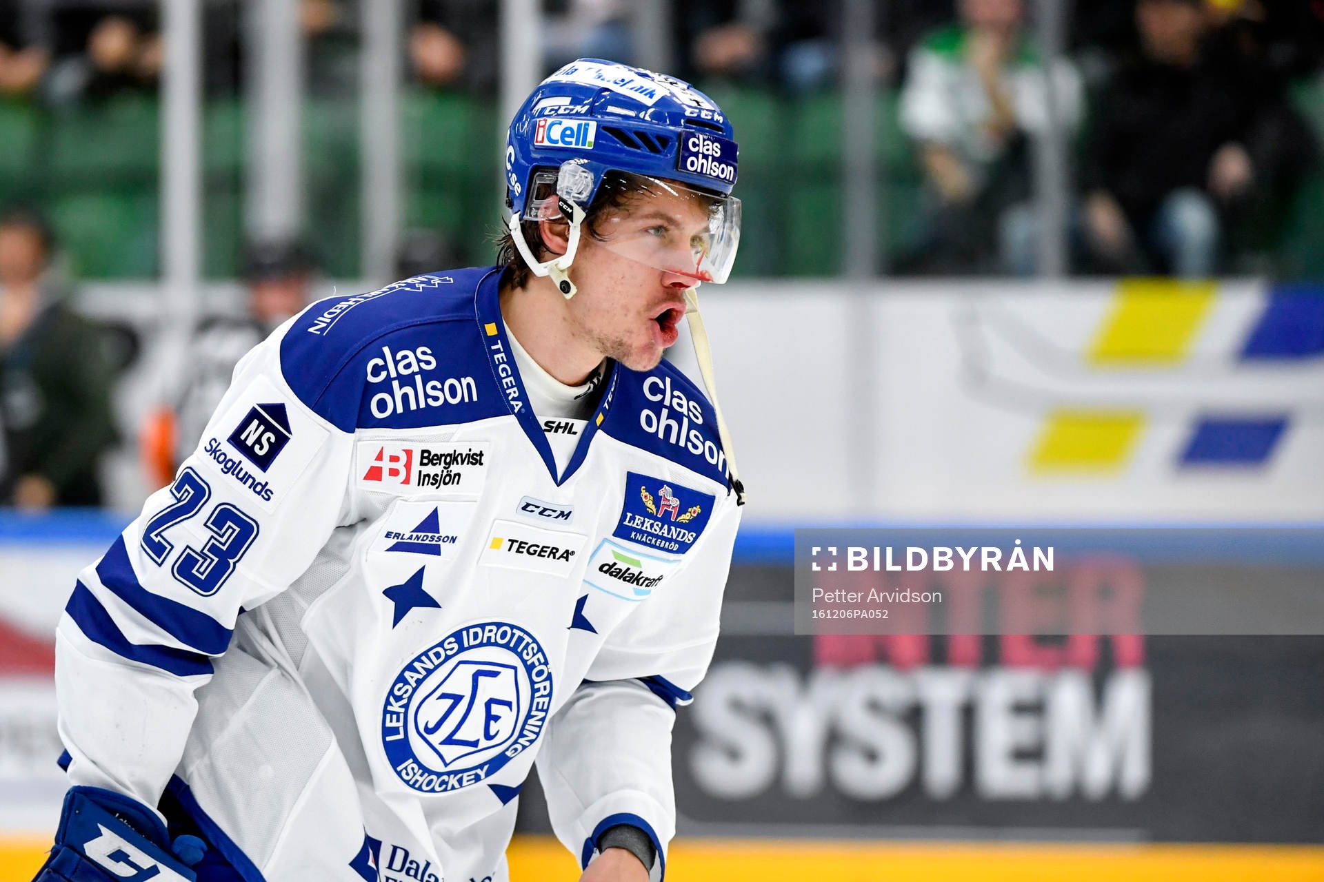 Leksands Sondre Olden blöder