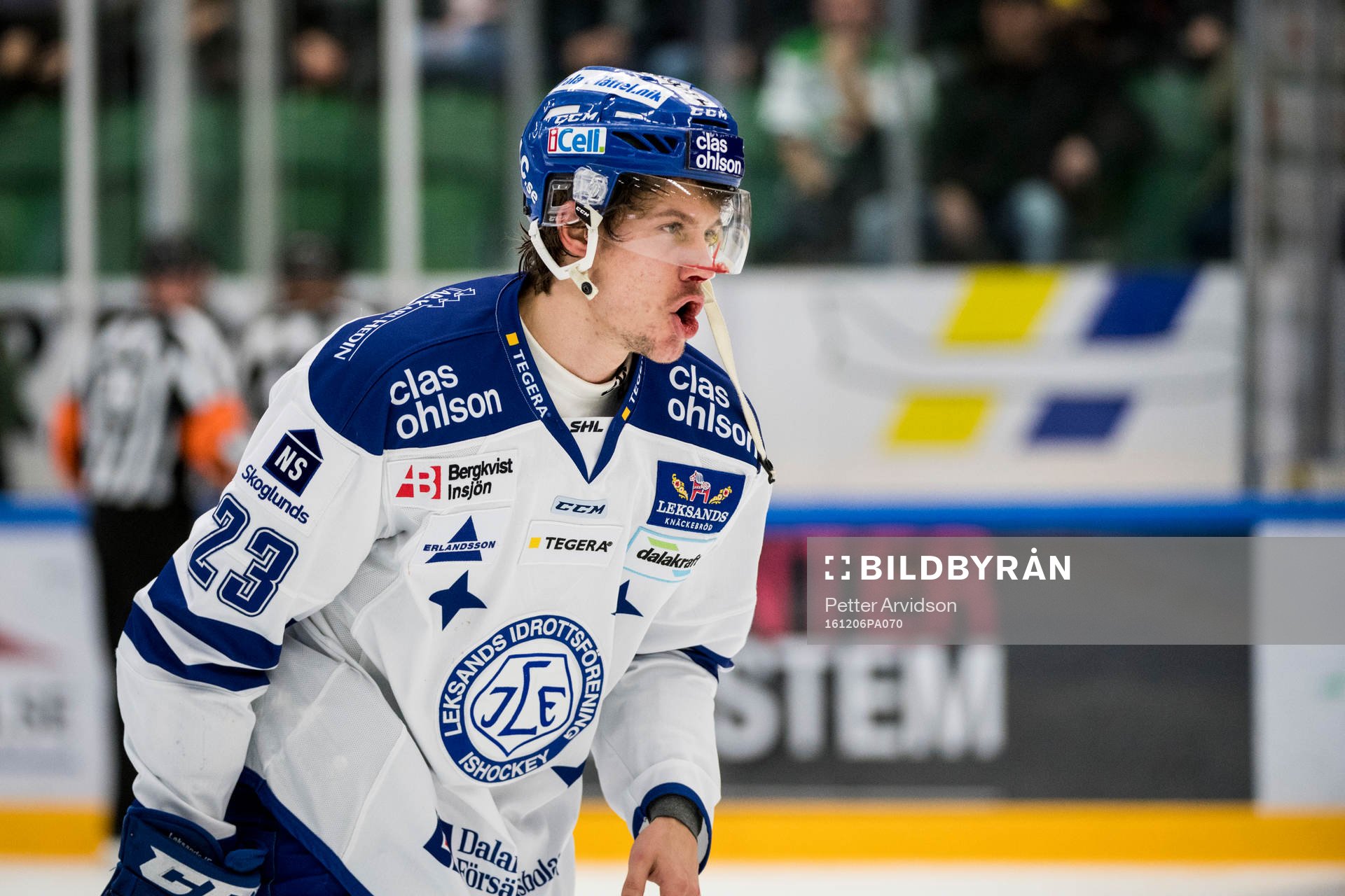 Leksands Sondre Olden blöder