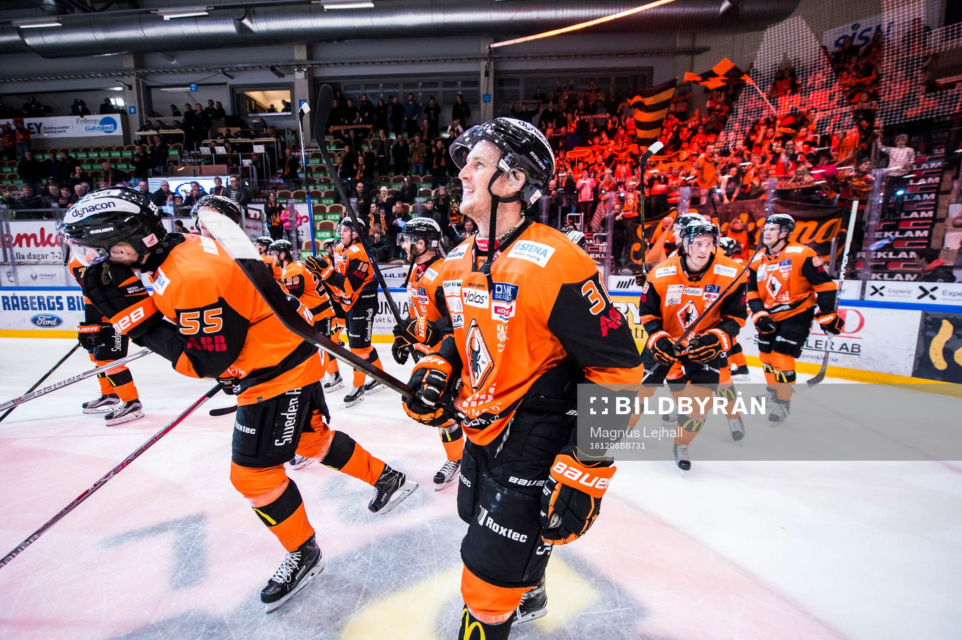 Karlskronas David Printz  och Marcus Paulsson jublar