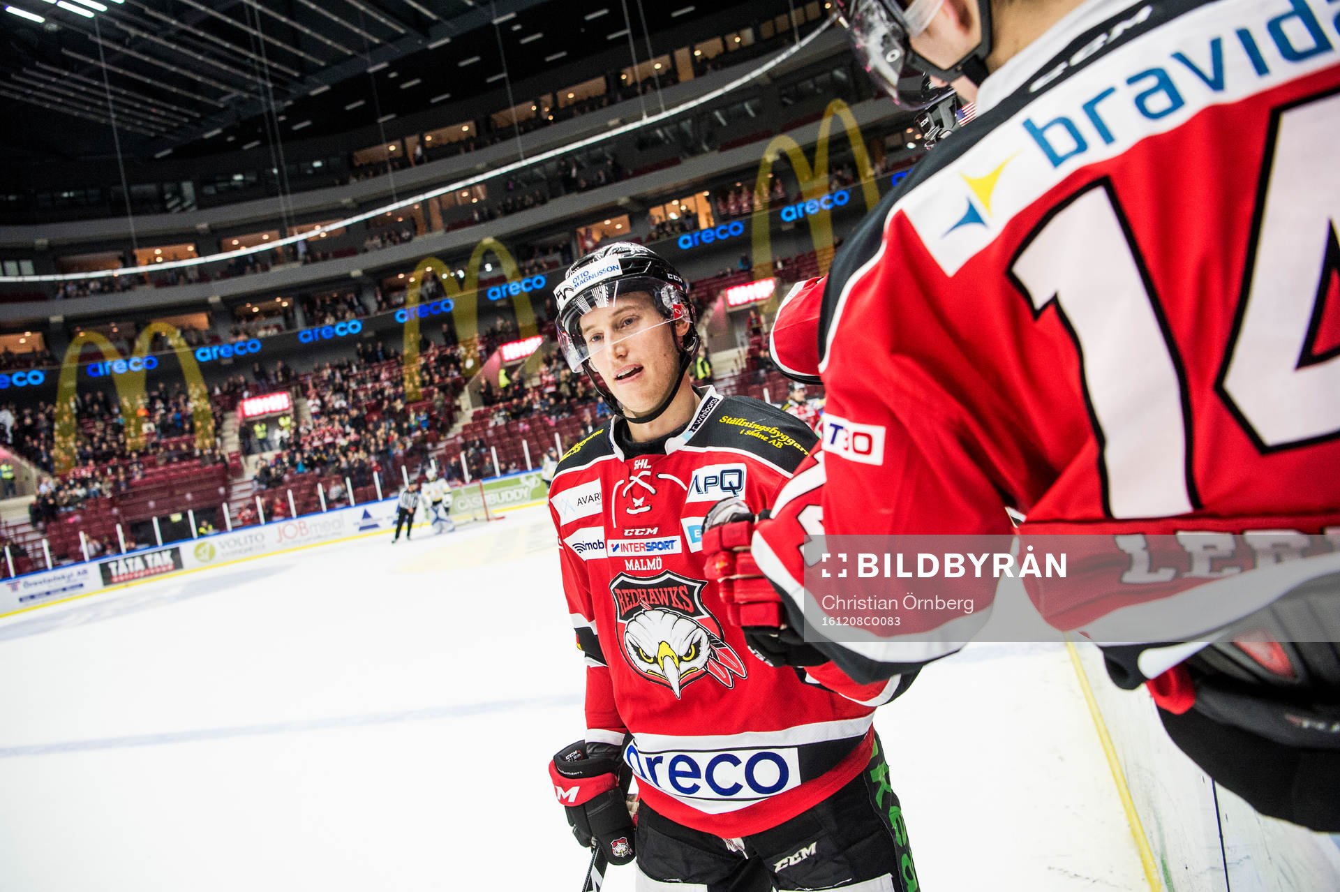 Malmö Redhawks Robin Alvarez jublar