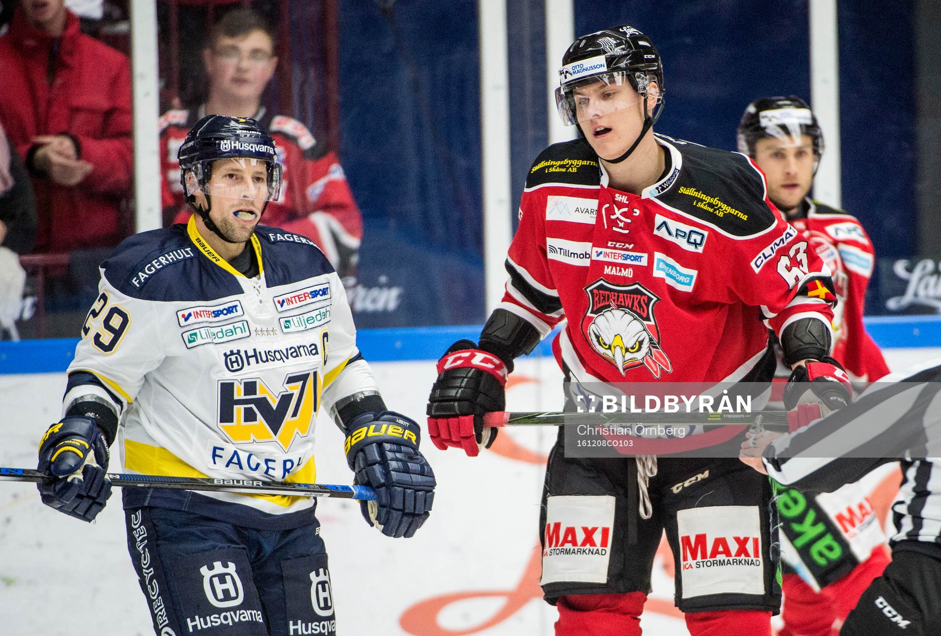 s Chris Abbott och Malmö Redhawks Fredrik Händemark