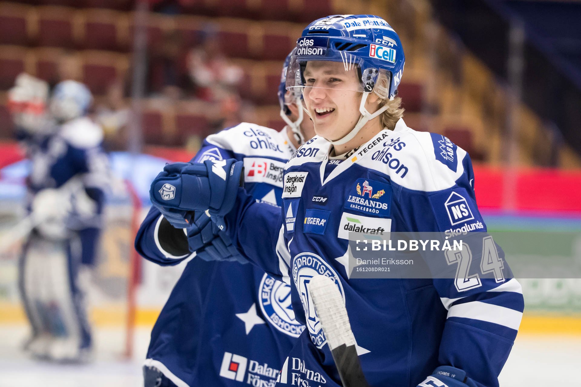 Leksands Isak Skedung jublar