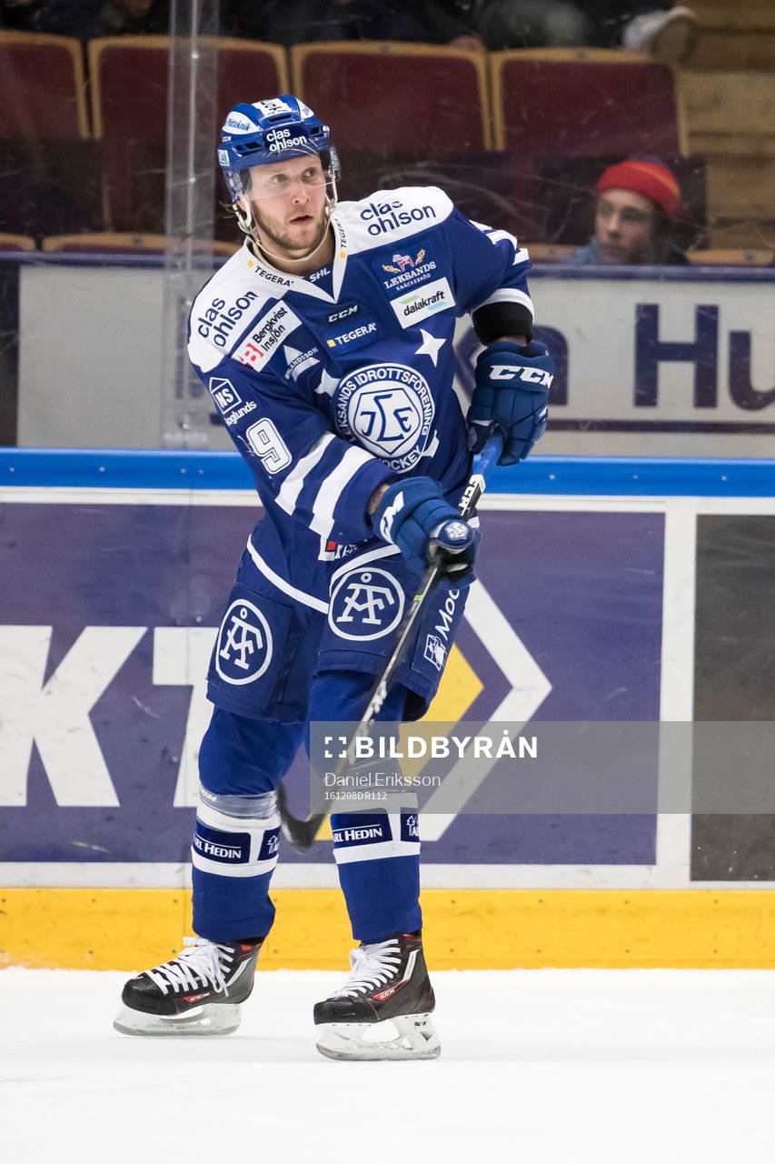Leksands Alexander Ytterell  i ishockeymatchen i SHL mellan