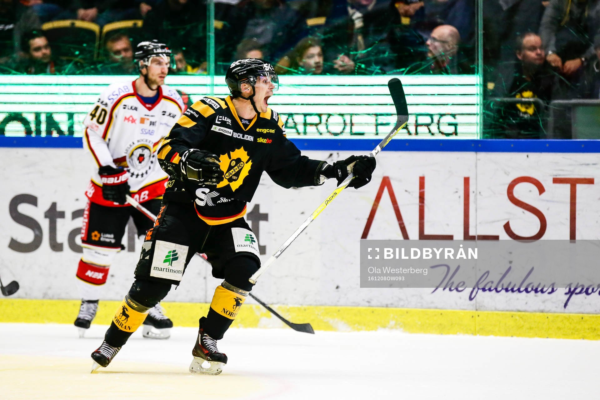 Skellefteås Henrik Hetta skriker åt domaren Mikael Nord