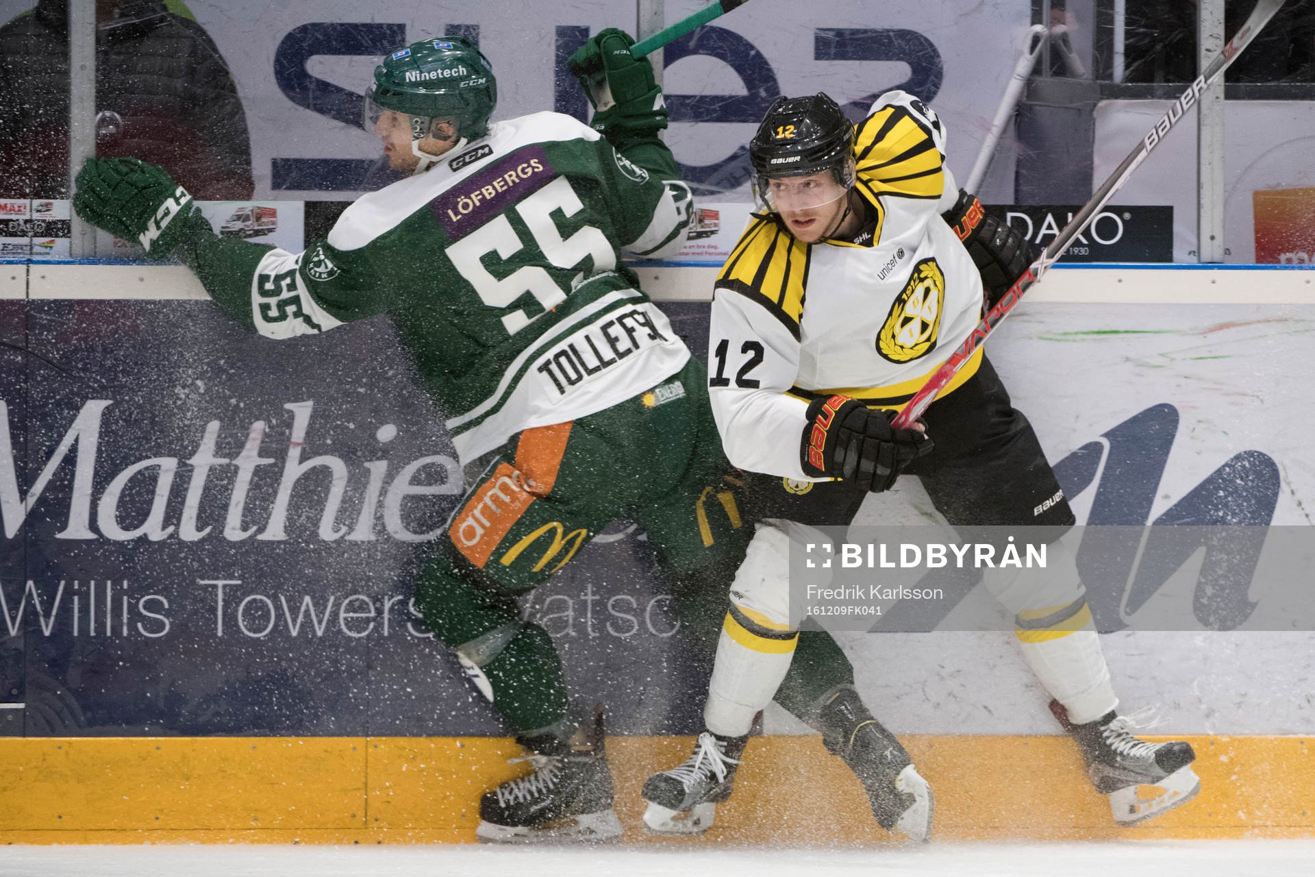 Färjestads Ole-Kristian Tollefsen och Brynäs Gustaf