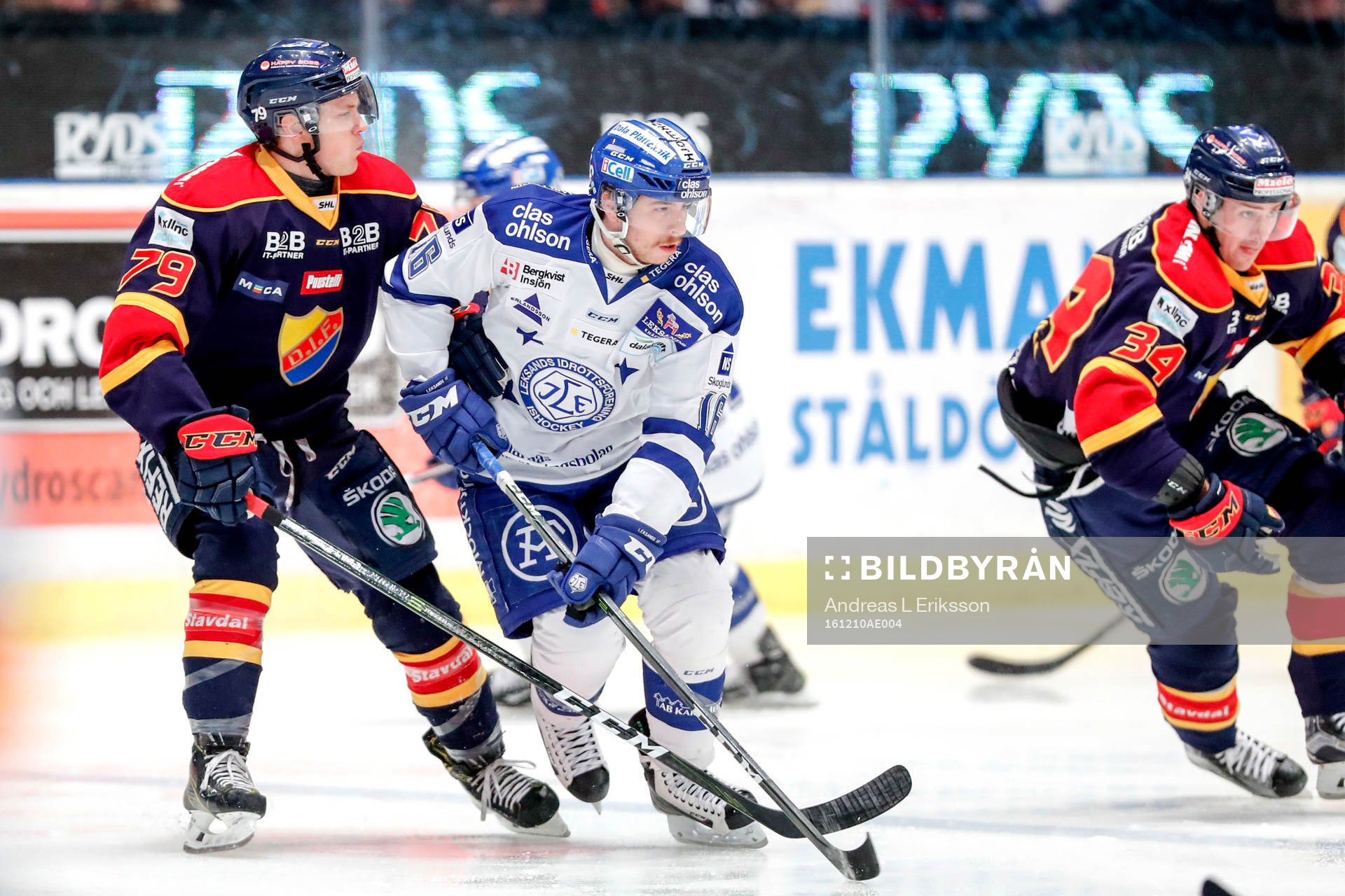 Djurgårdens Patrik Lundh och Leksands János Hári