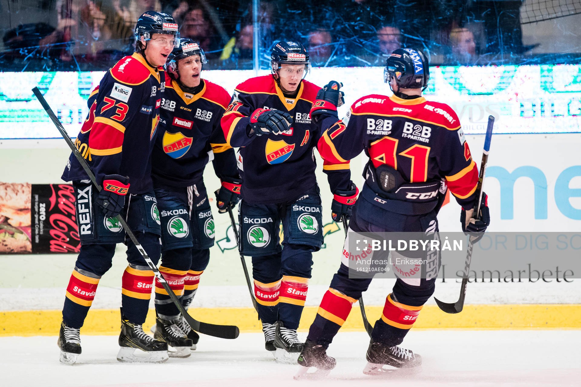 Djurgårdens Adam Ollas Mattsson, Patrik Lundh, Markus