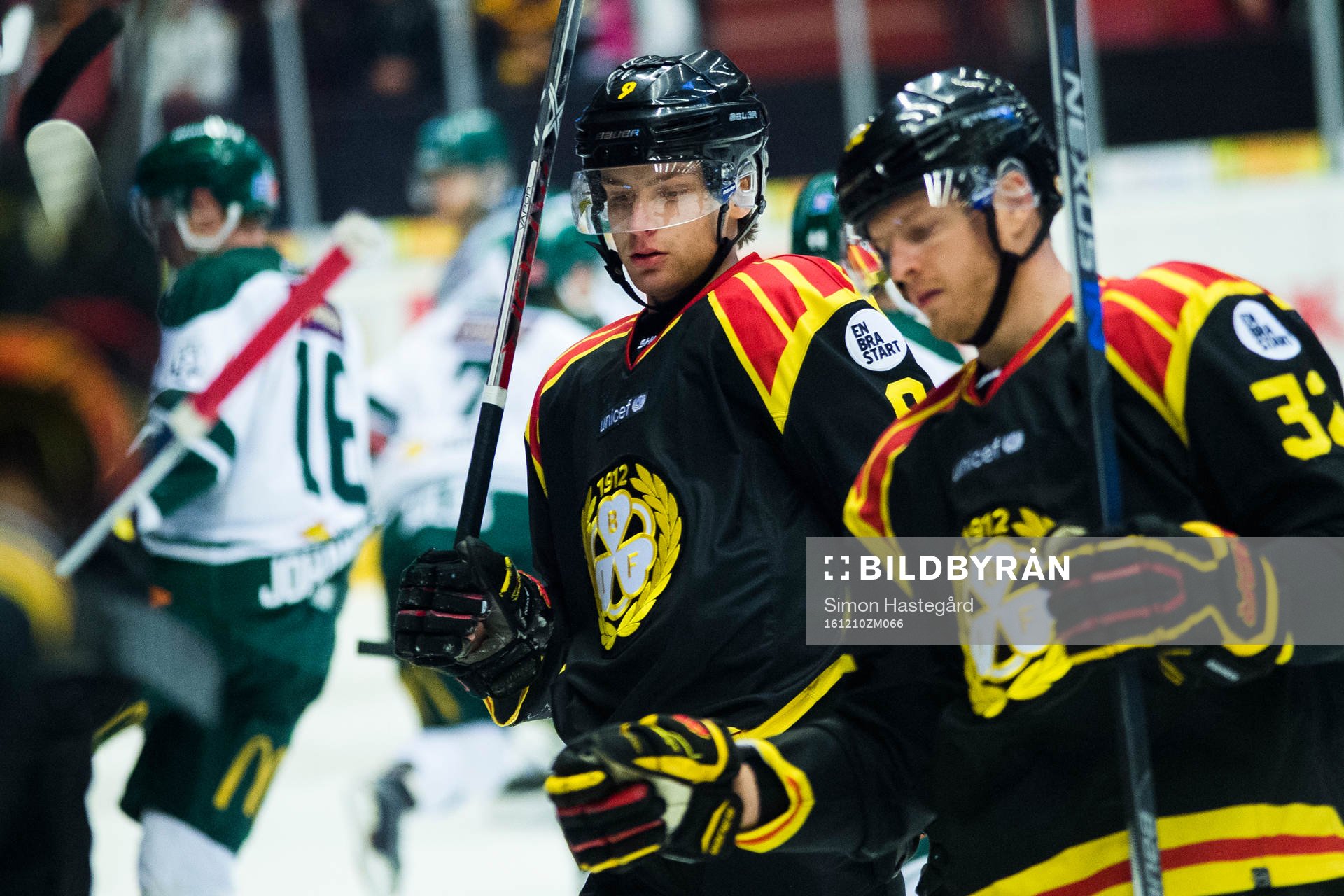 Brynäs Erik Broman och Nick Johnson