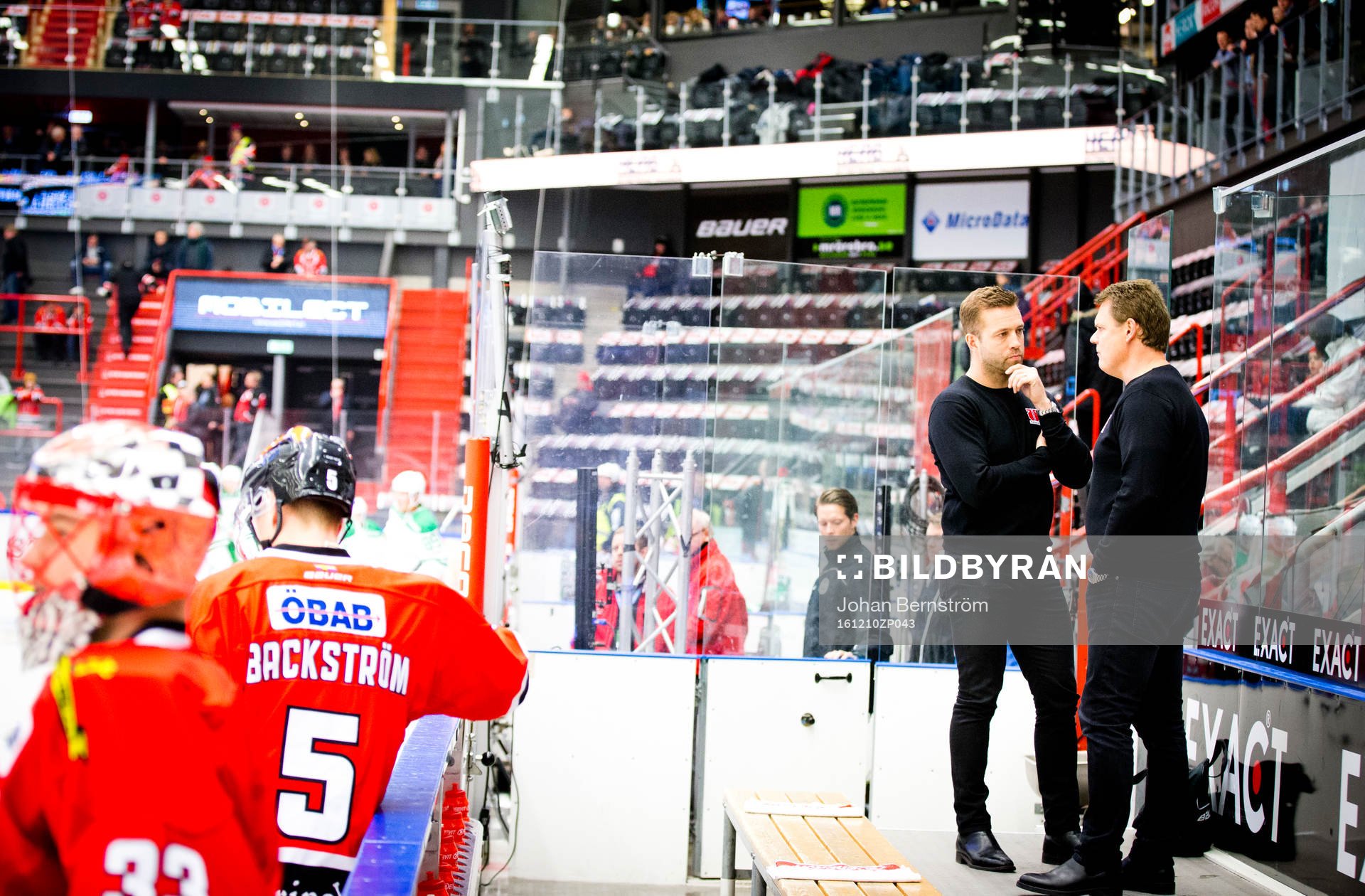 Örebros tränare Johan Tornberg och tränare Lars Ivarsson