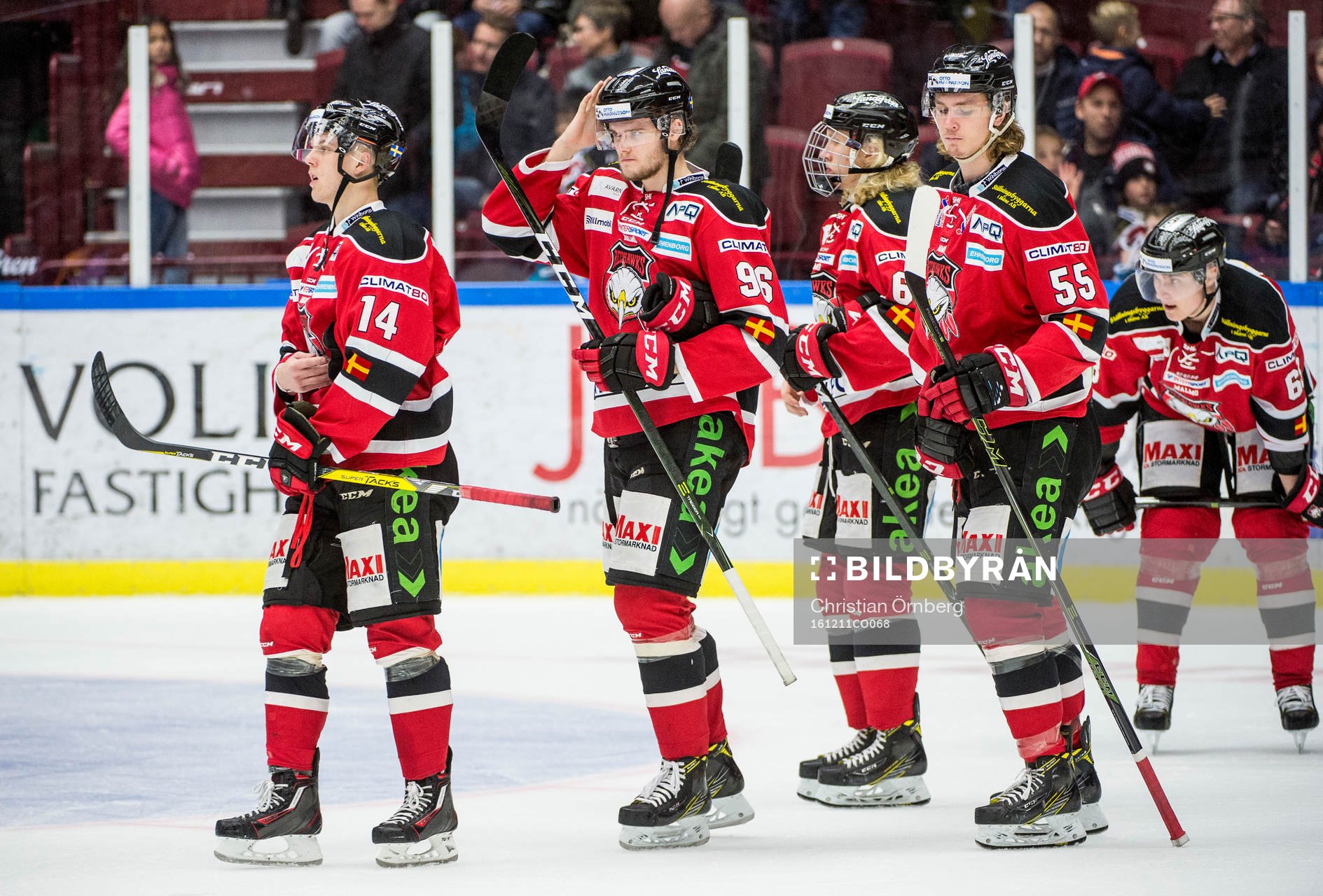 Malmö Redhawks Carl-Johan Lerby, Kim Rosdahl, Marcus
