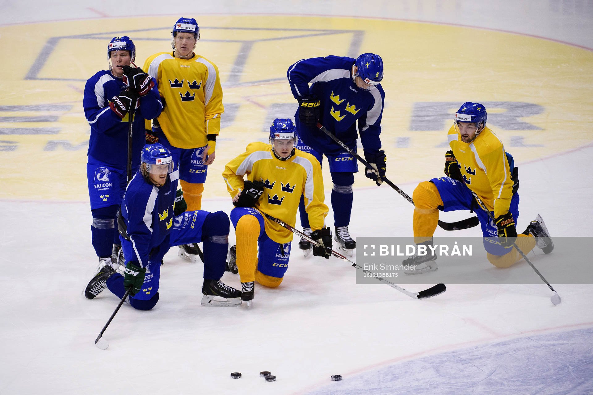 Sveriges Erik Gustafsson, Magnus Nygren, Emil Johansson,