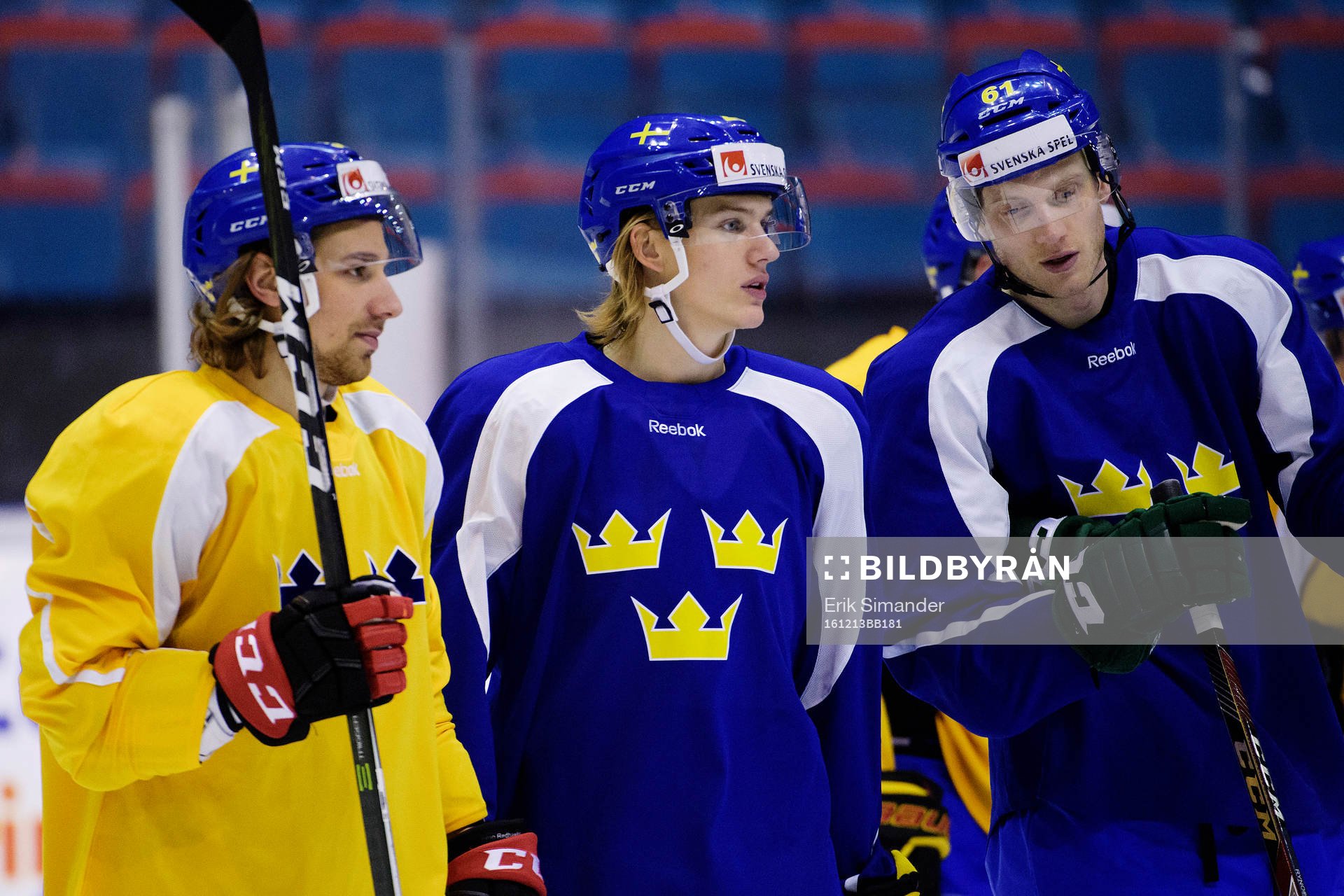 Sveriges Andreas Thuresson, Oskar Lindblom och Johan Ryno