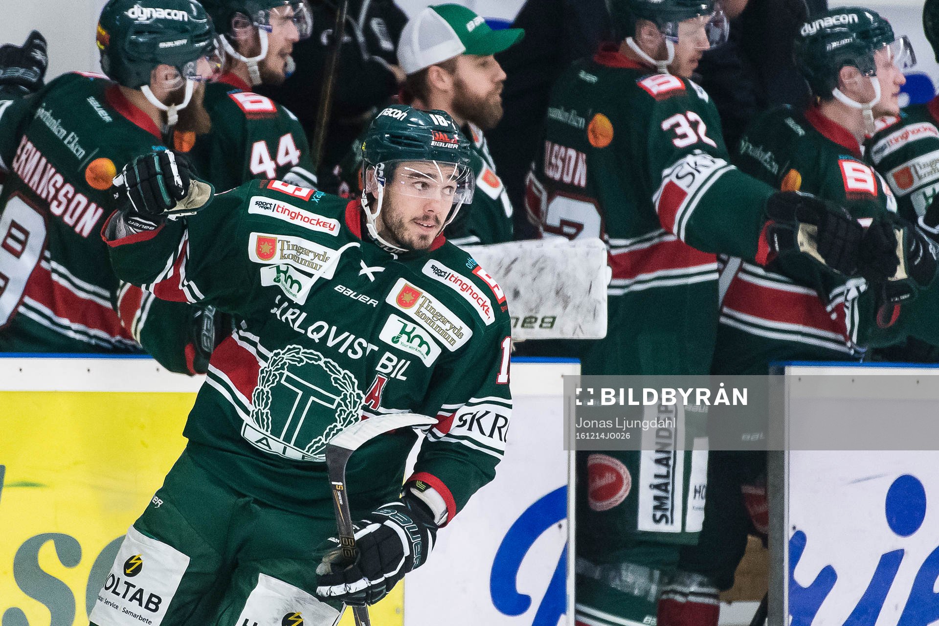 Tingsryds Jacob Dahlström jublar