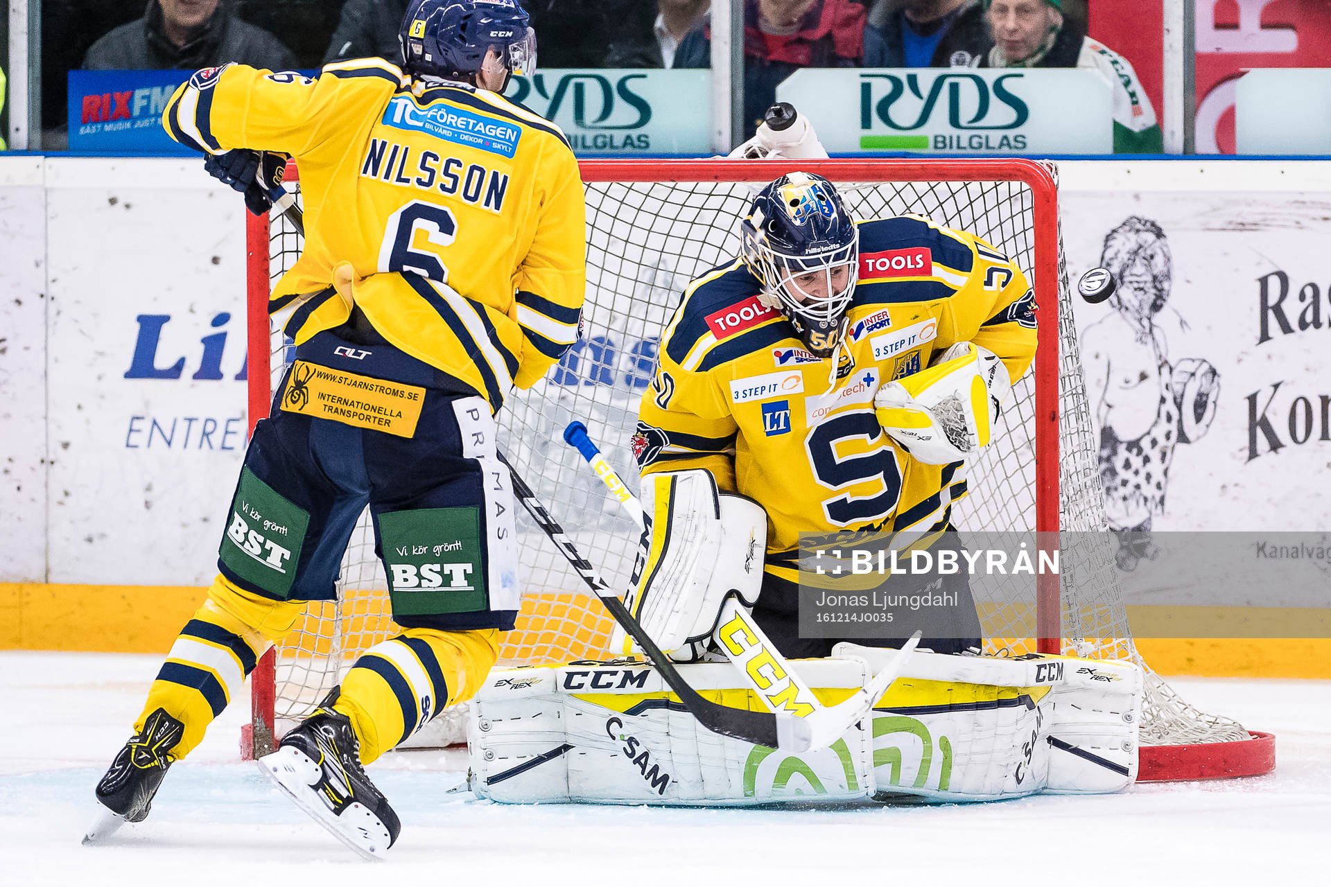 Södertäljes målvakt Alexander Sahlin