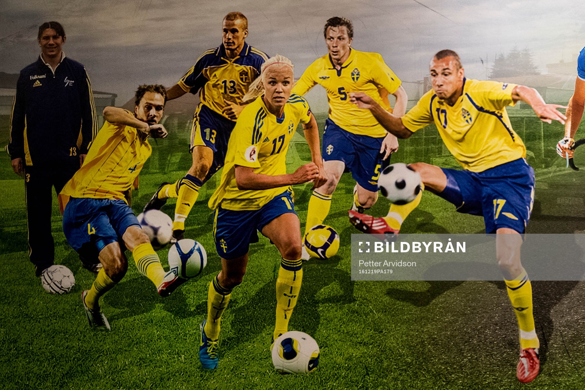 Filbornaskolans wall of fame med tidigare elever som gjort