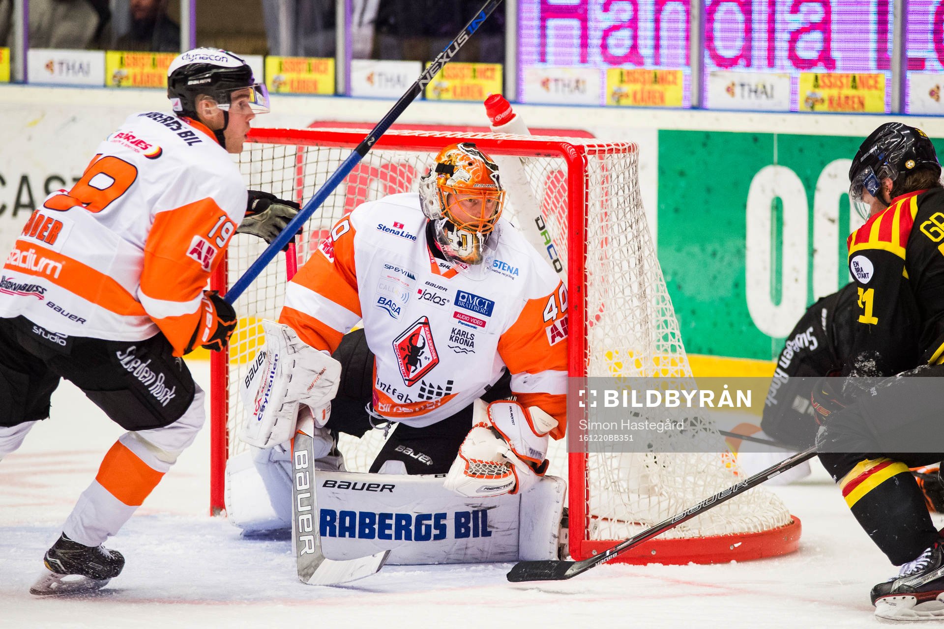 Karlskronas målvakt Johan Holmqvist