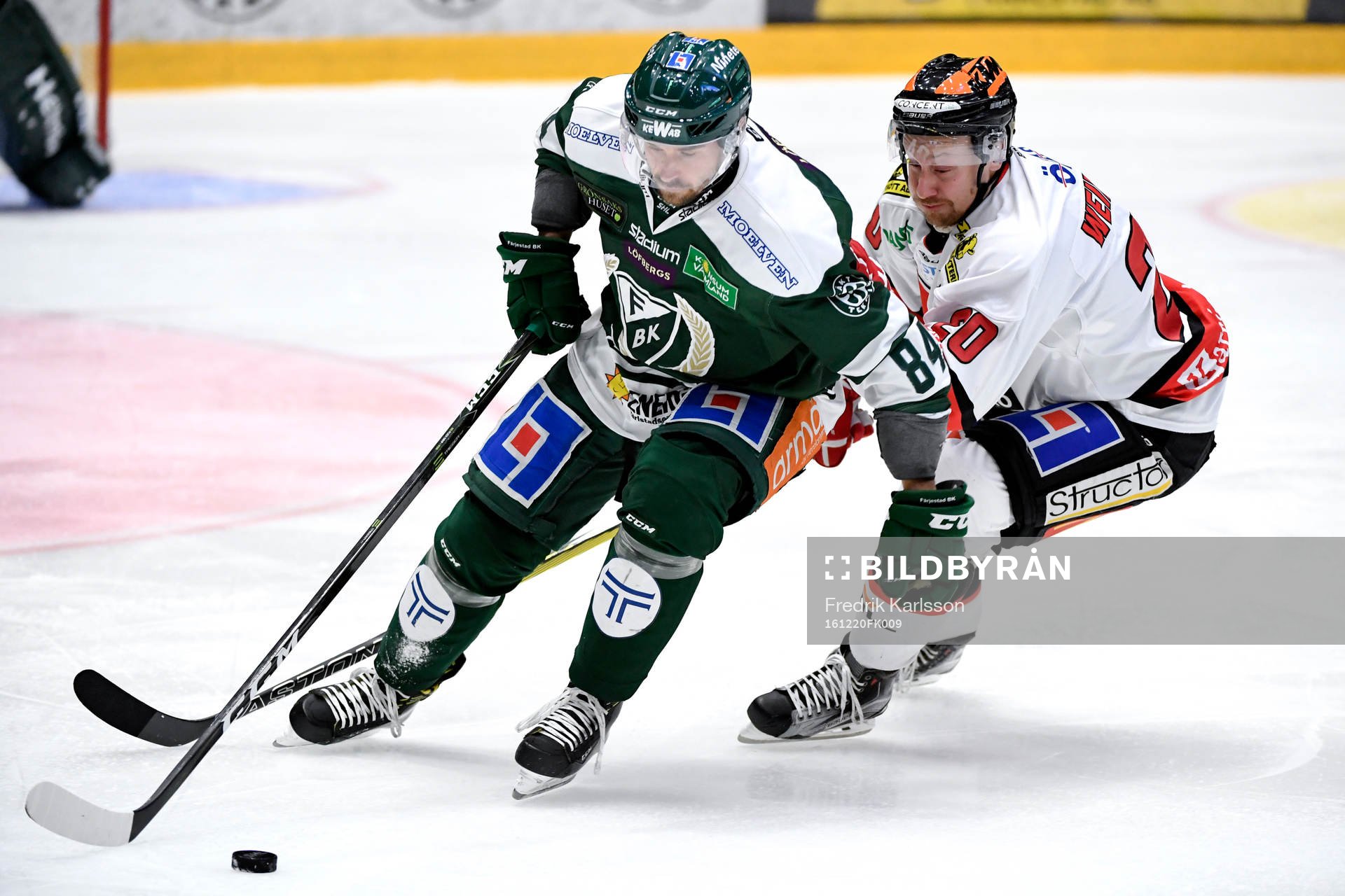 Färjestads Tomas Skogs och Örebros Marcus Weinstock