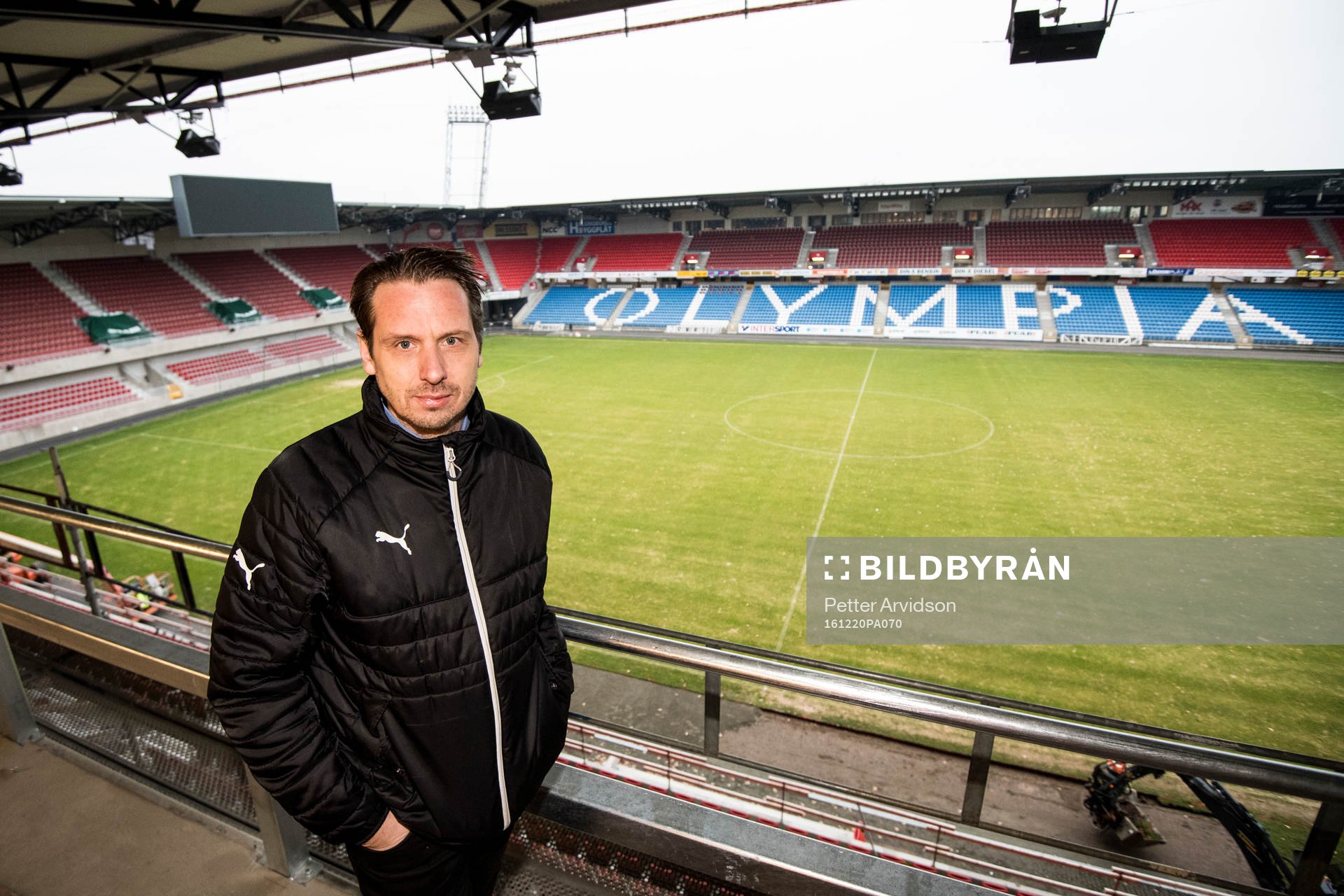 Helsingborg IFs arrangemangsansvarig Frederik Ericsson