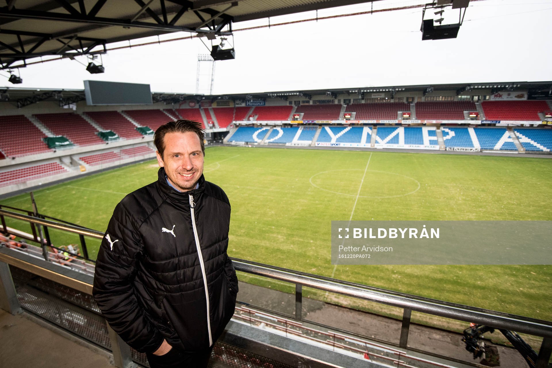 Helsingborg IFs arrangemangsansvarig Frederik Ericsson