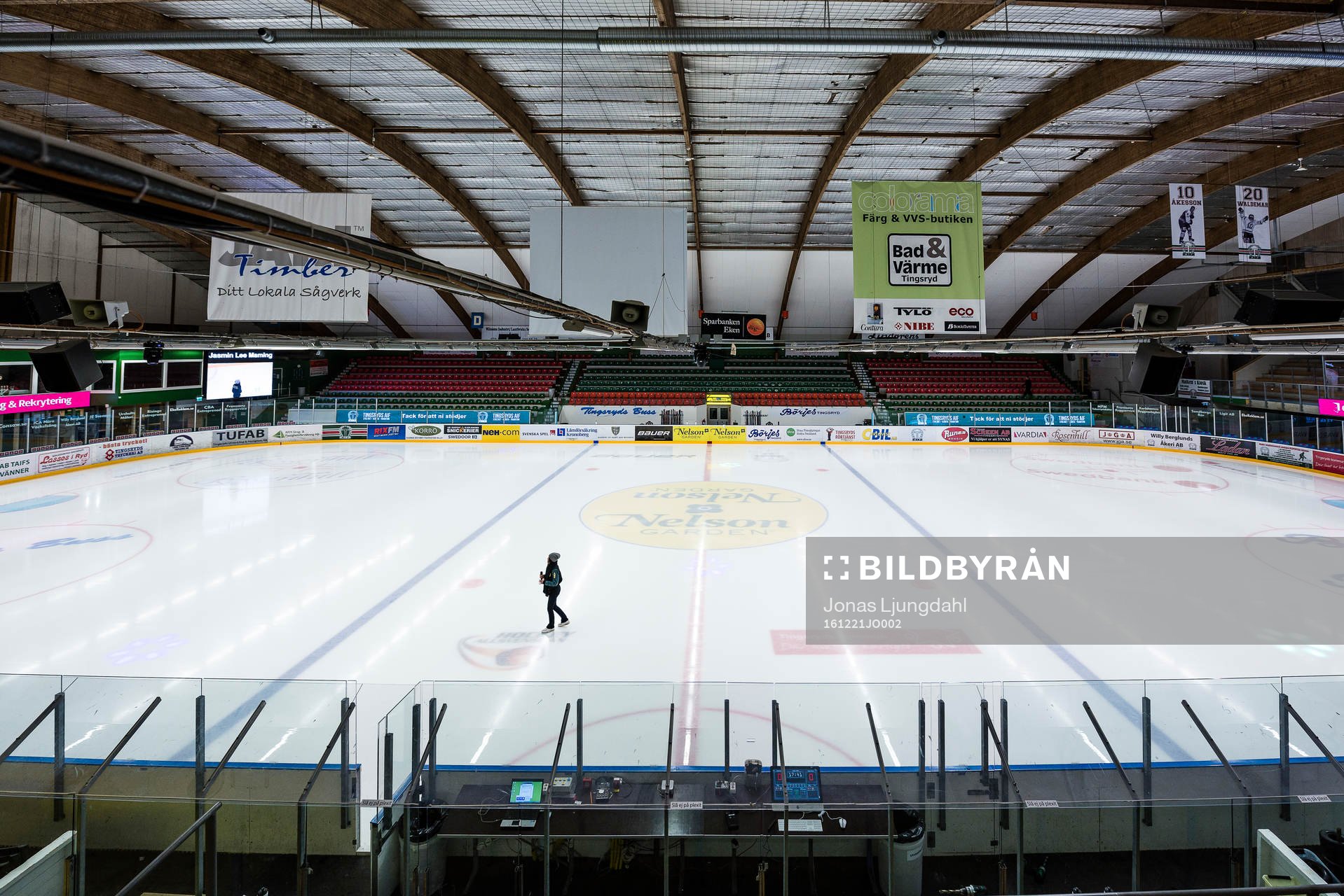 Generell interiör vy från Nelson Garden arena före