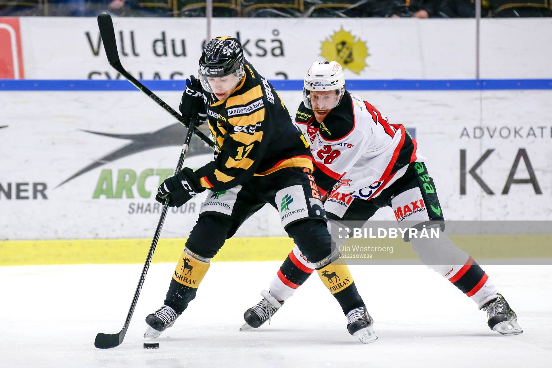 Skellefteås Pär Lindholm och Malmö Redhawks Jens Olsson