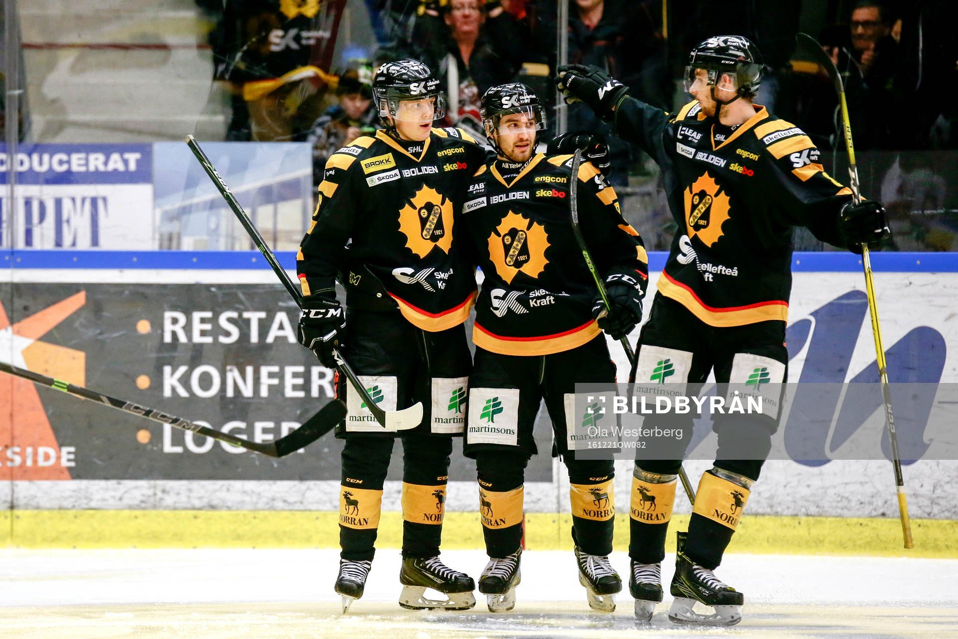 Skellefteås Linus Lindström, Andrew Calof och Marcus
