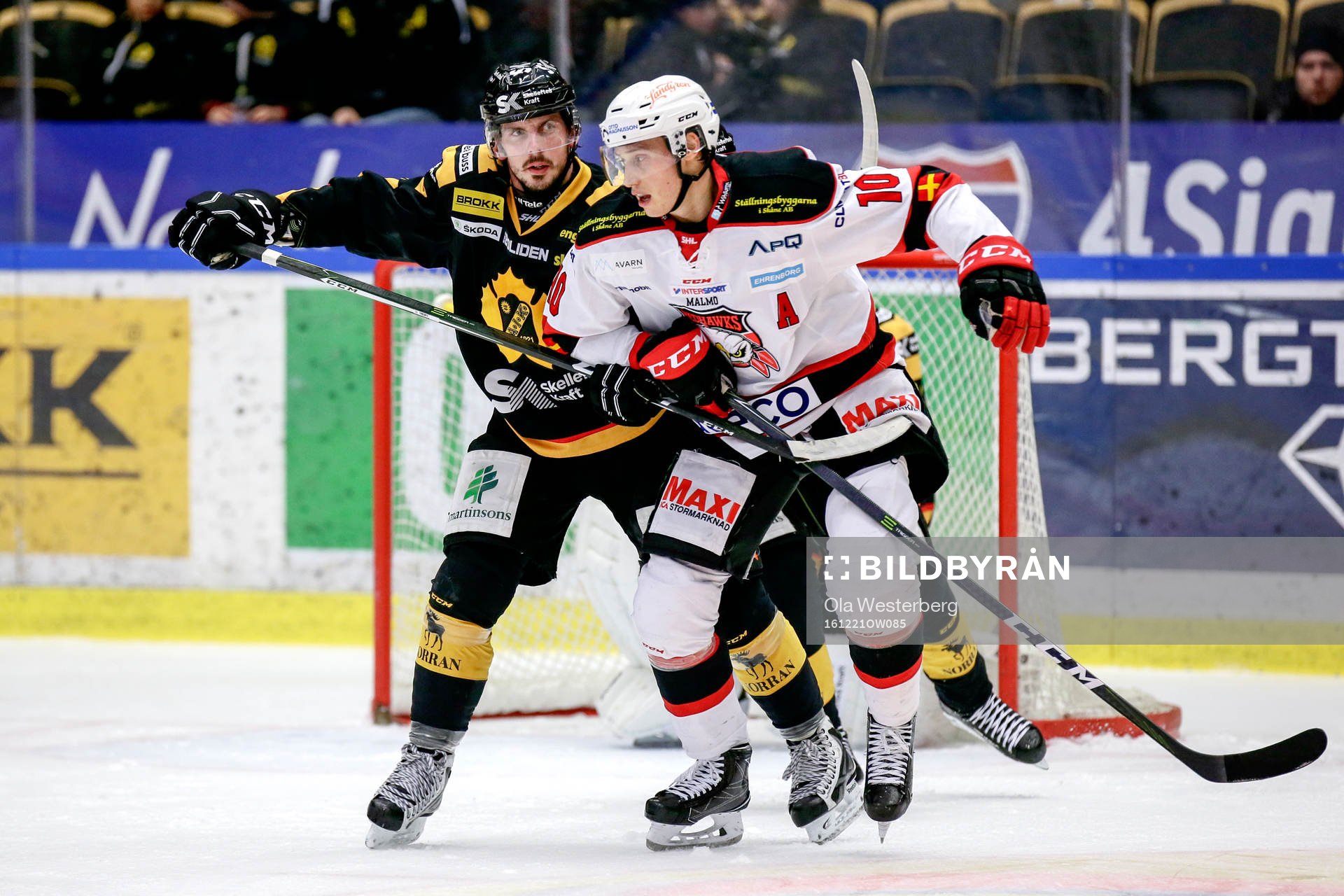 Skellefteås Fredrik Lindgren och Malmö Redhawks Robin