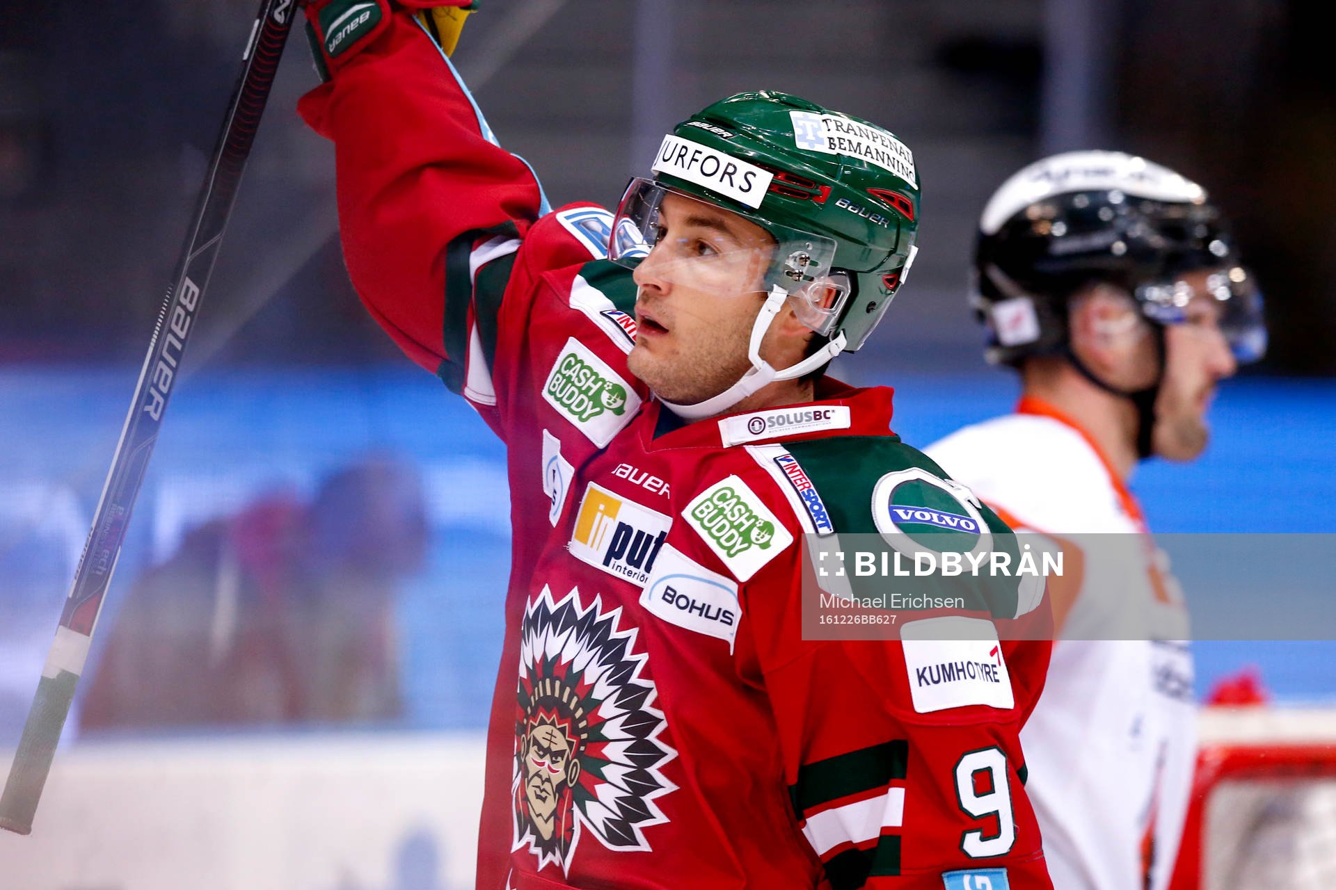 Frölundas Casey Wellman jublar