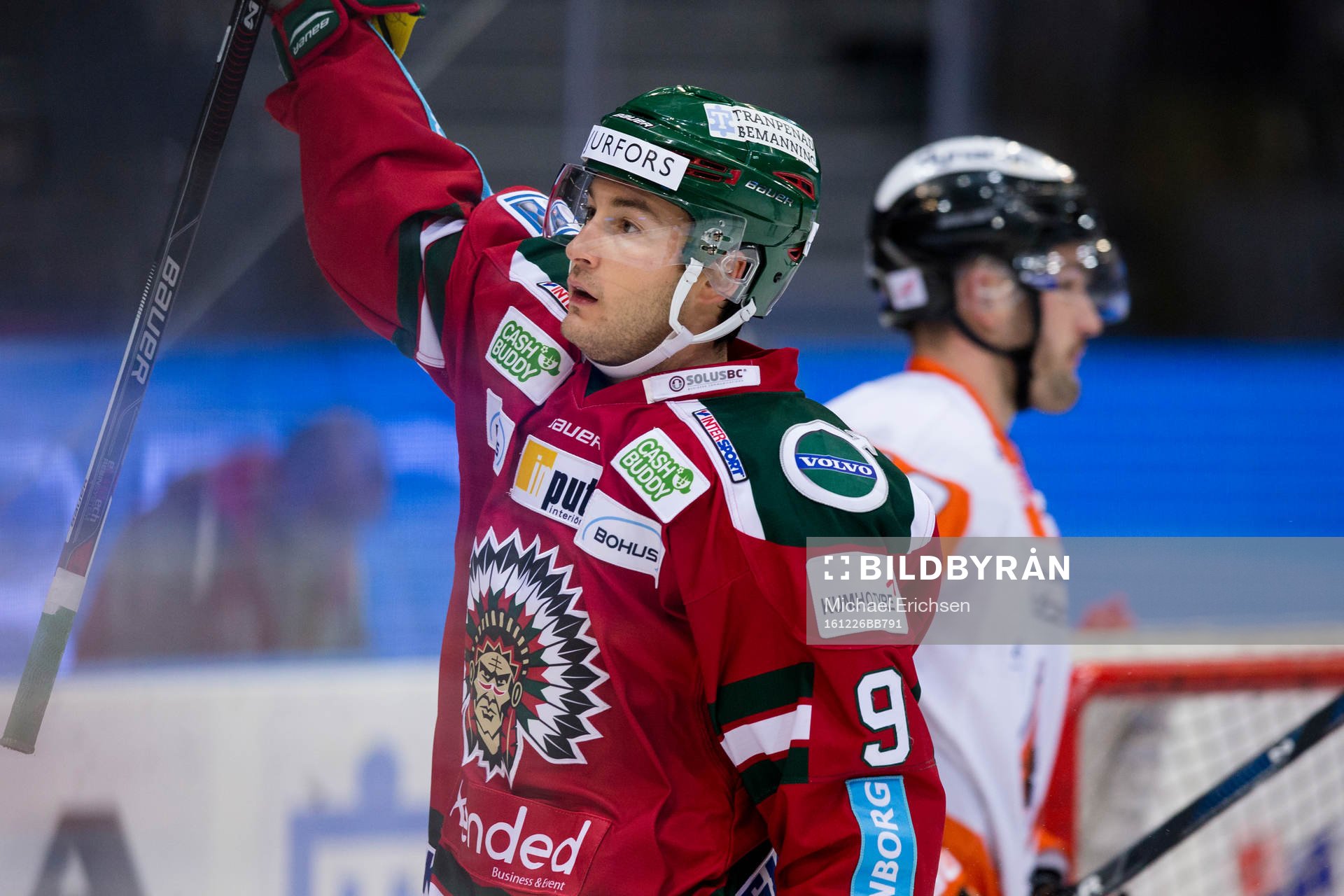 Frölundas Casey Wellman jublar