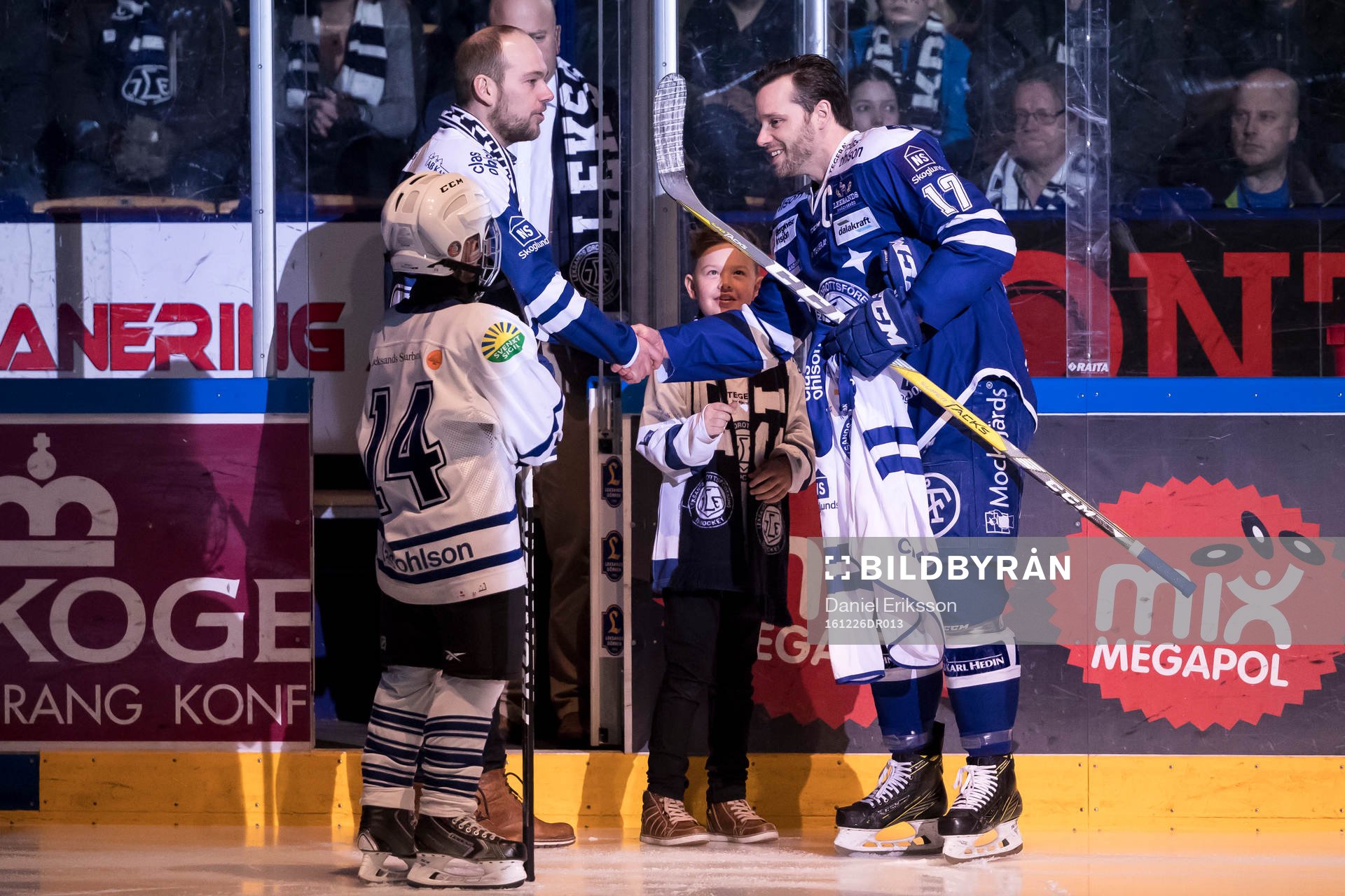 Matchens knatte Gustav Liss och Leksands Jesper Ollas delar