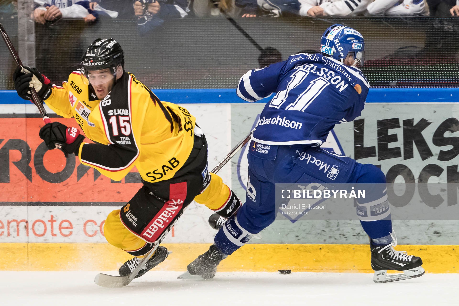 Luleås Christian Jaros och Leksands Martin Karlsson i