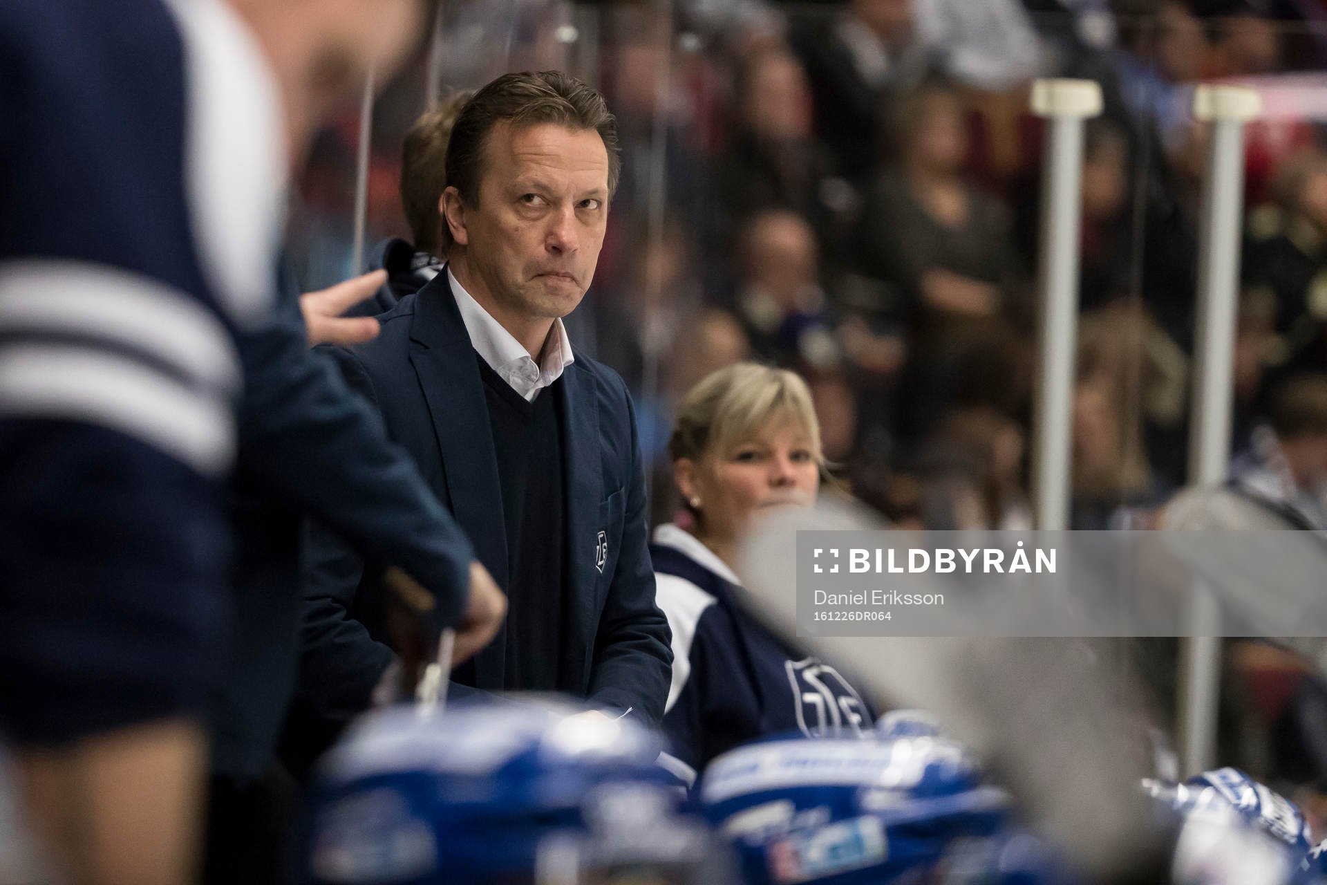 Leksands assisterande tränare Örjan Lindmark  i