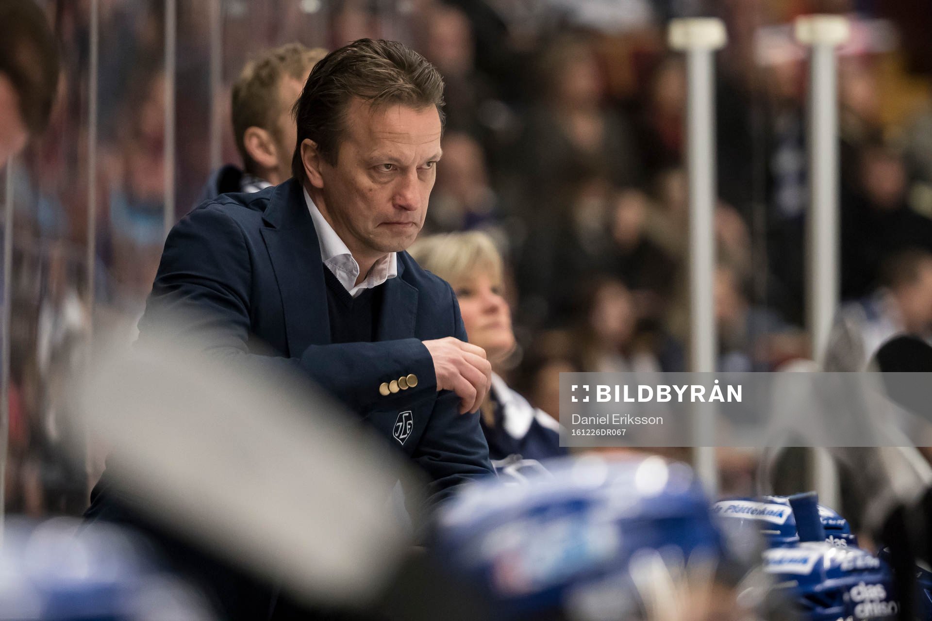 Leksands assisterande tränare Örjan Lindmark  i