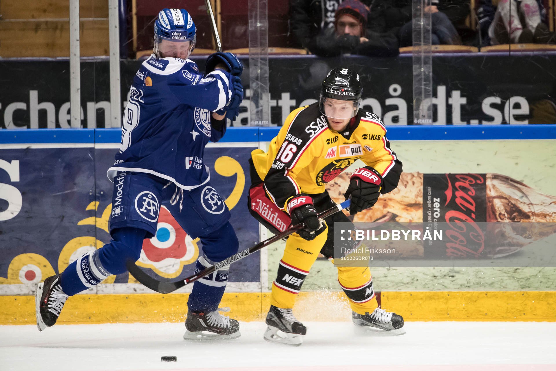 Leksands Alexander Ytterell och Luleås Einar Emanuelsson i