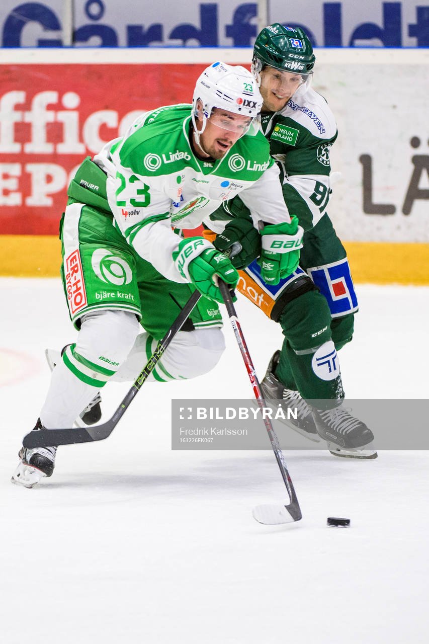 Rögles Daniel Sylwander och Färjestads Björn Svensson