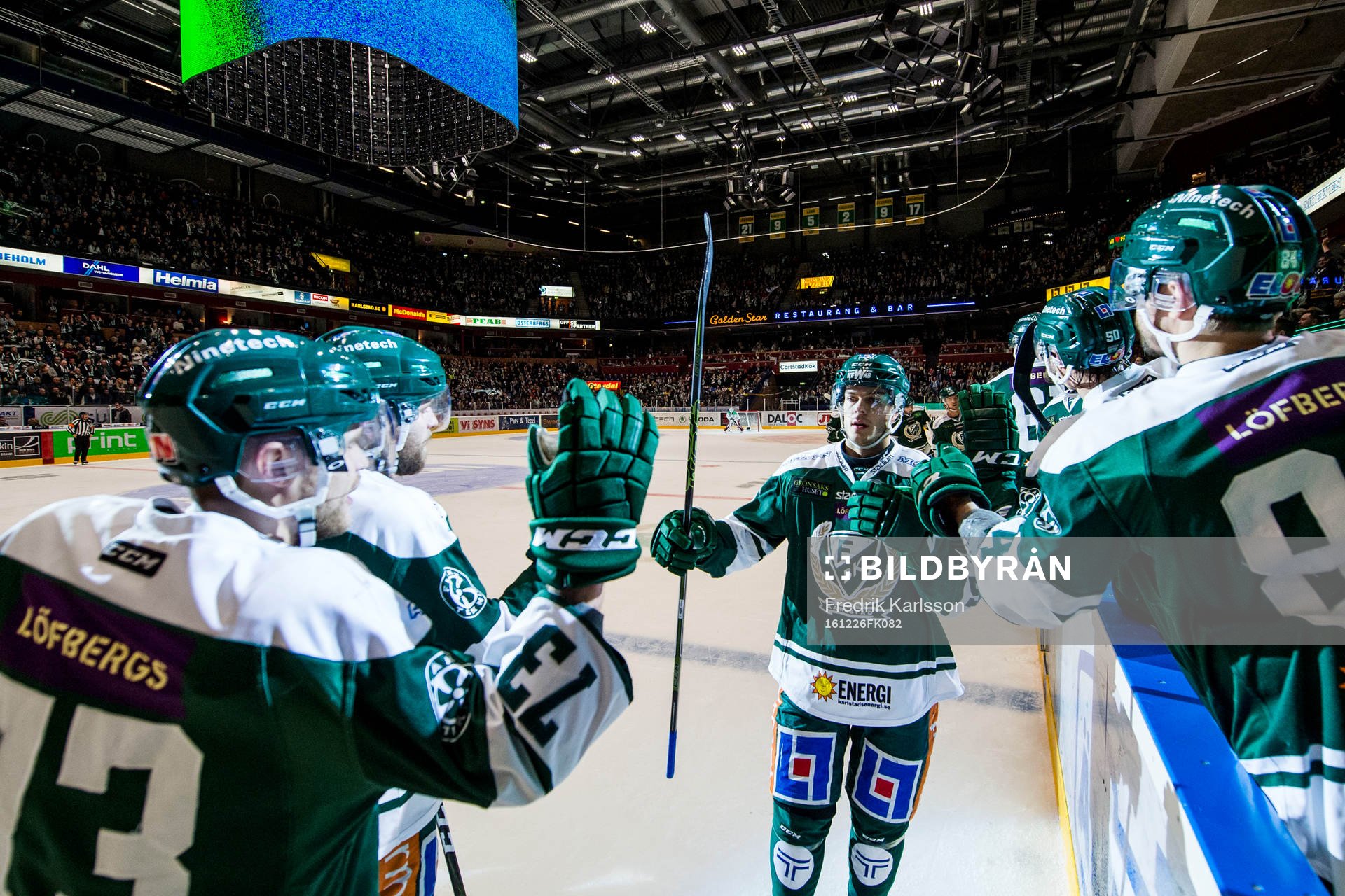 Färjestads Björn Svensson jublar