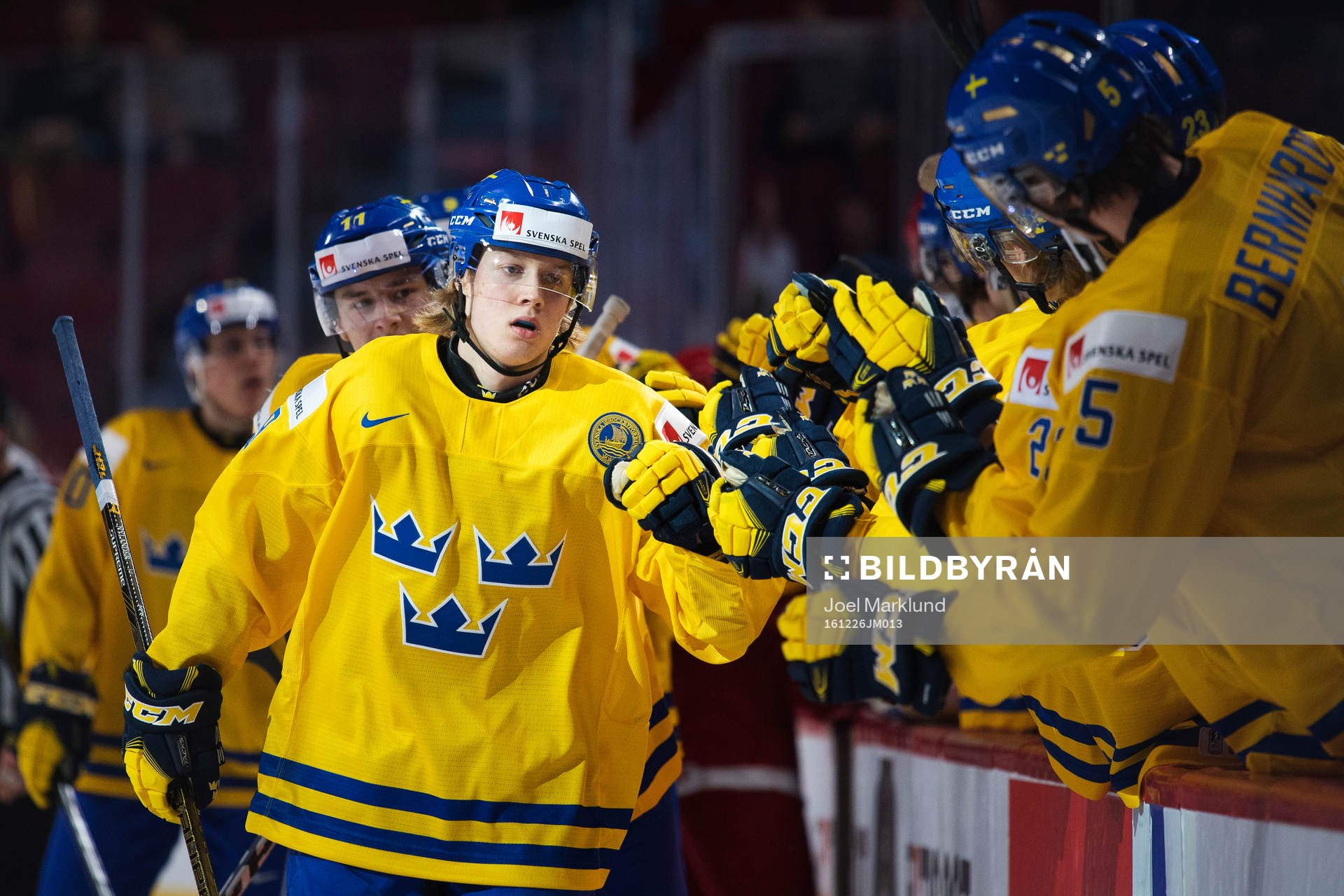Sveriges Alexander Nylander jublar