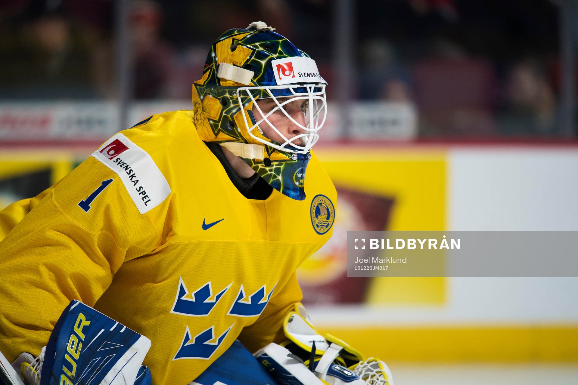 Sveriges målvakt Felix Sandström